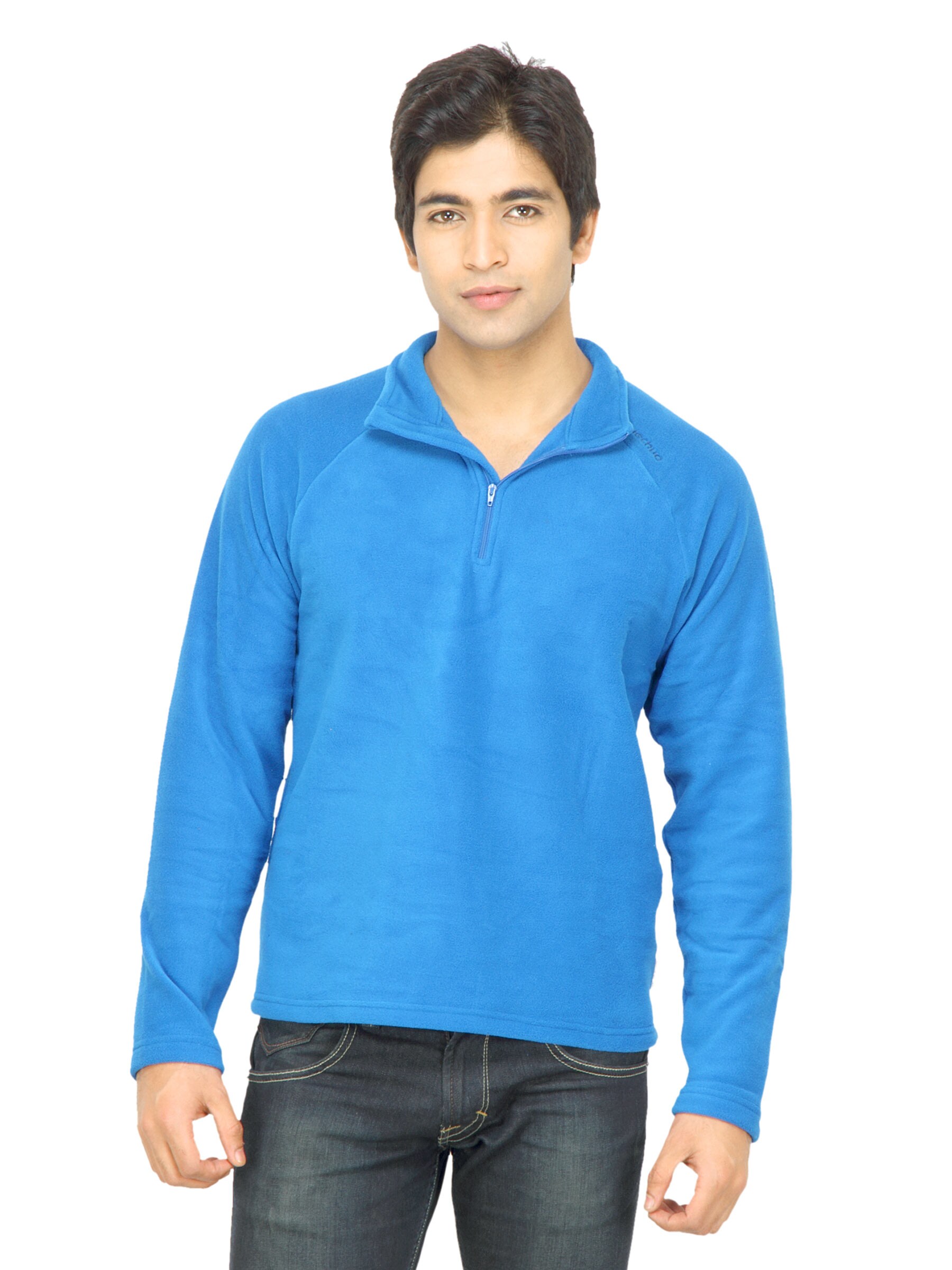 Quechua Men  Fleece Blue Sweatshirt