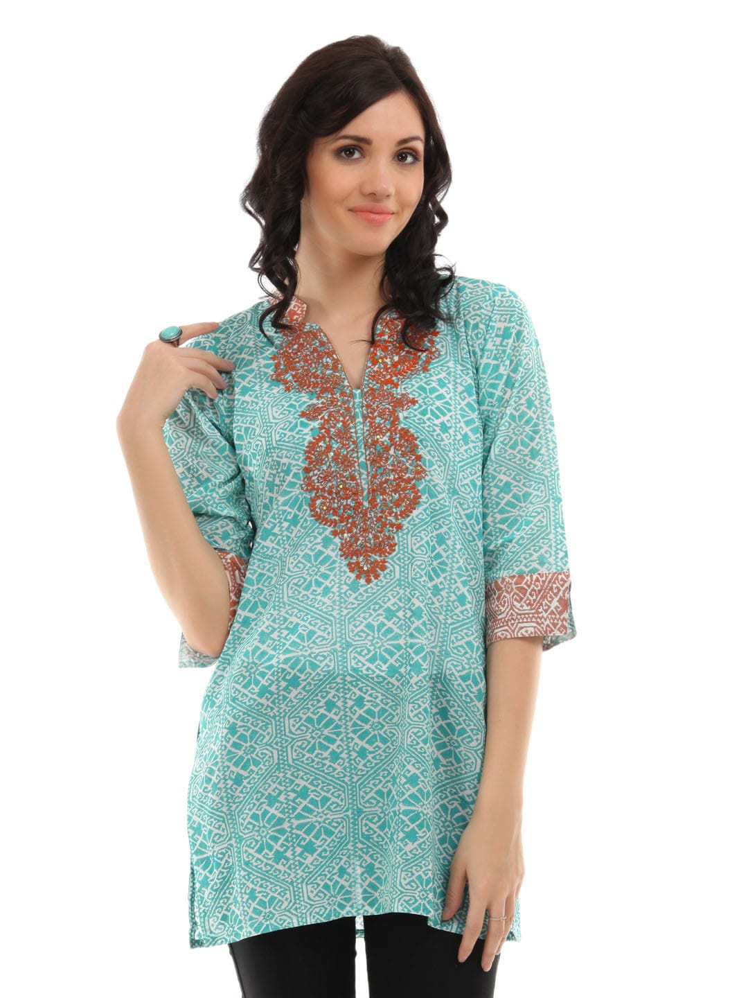 Aneri Women Blue Julie Kurta