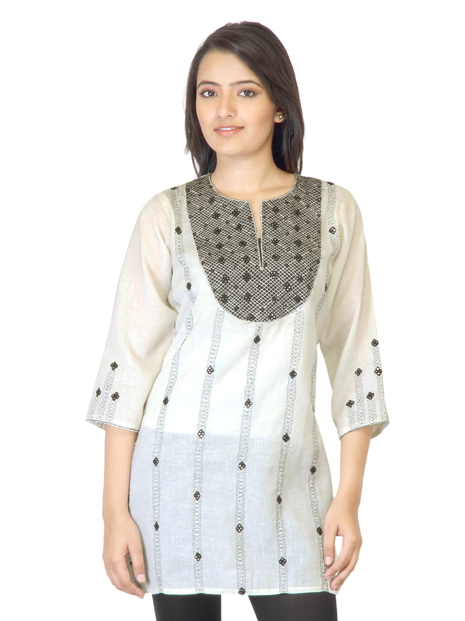 Aneri Women Desire Cream Kurta