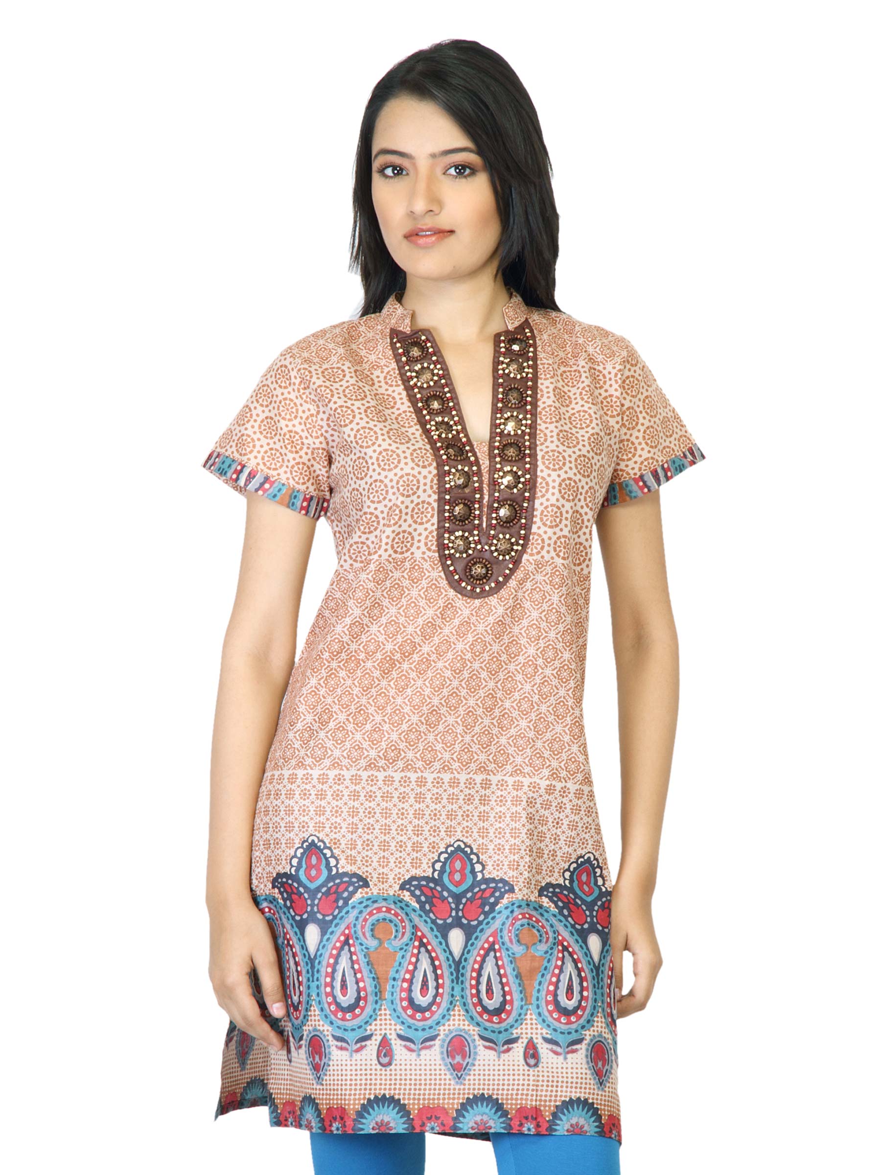 Aneri Women Komal Brown Kurta