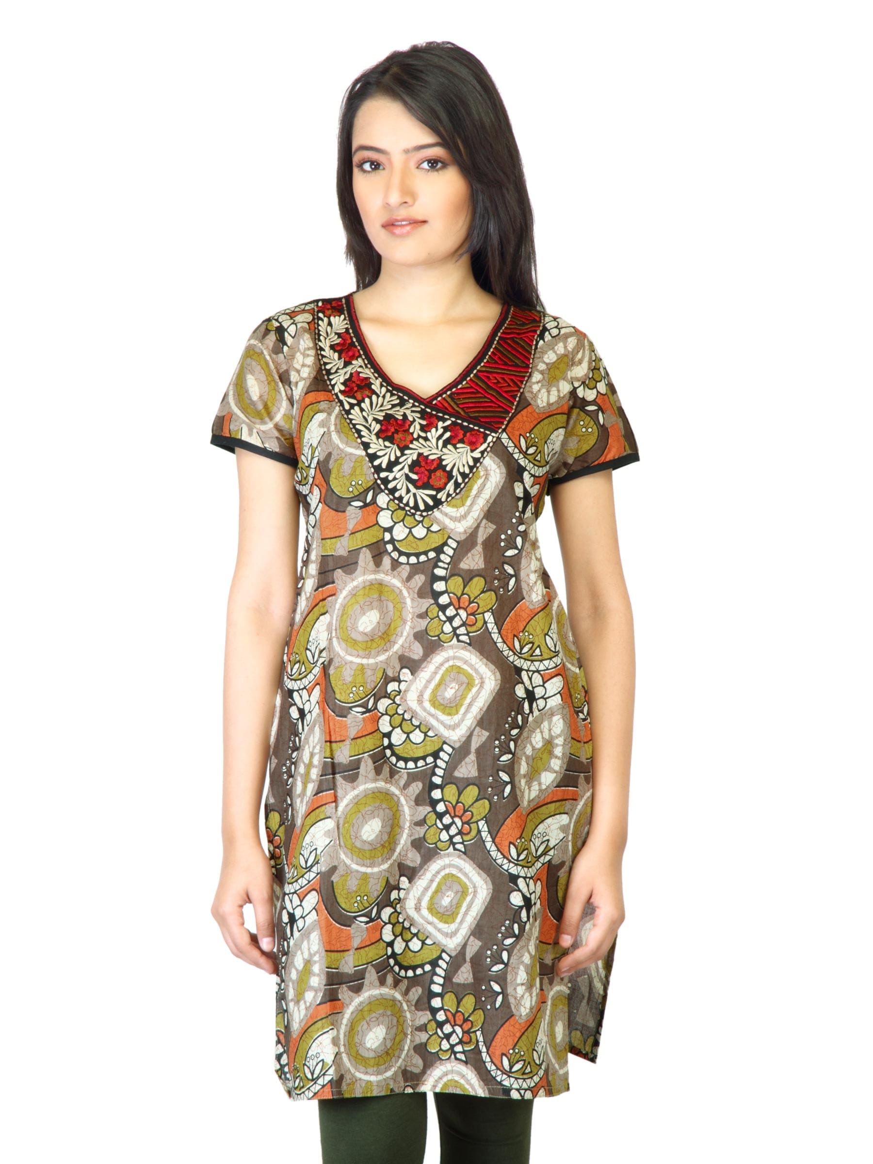 Aneri Women Janhavi Brown Kurta