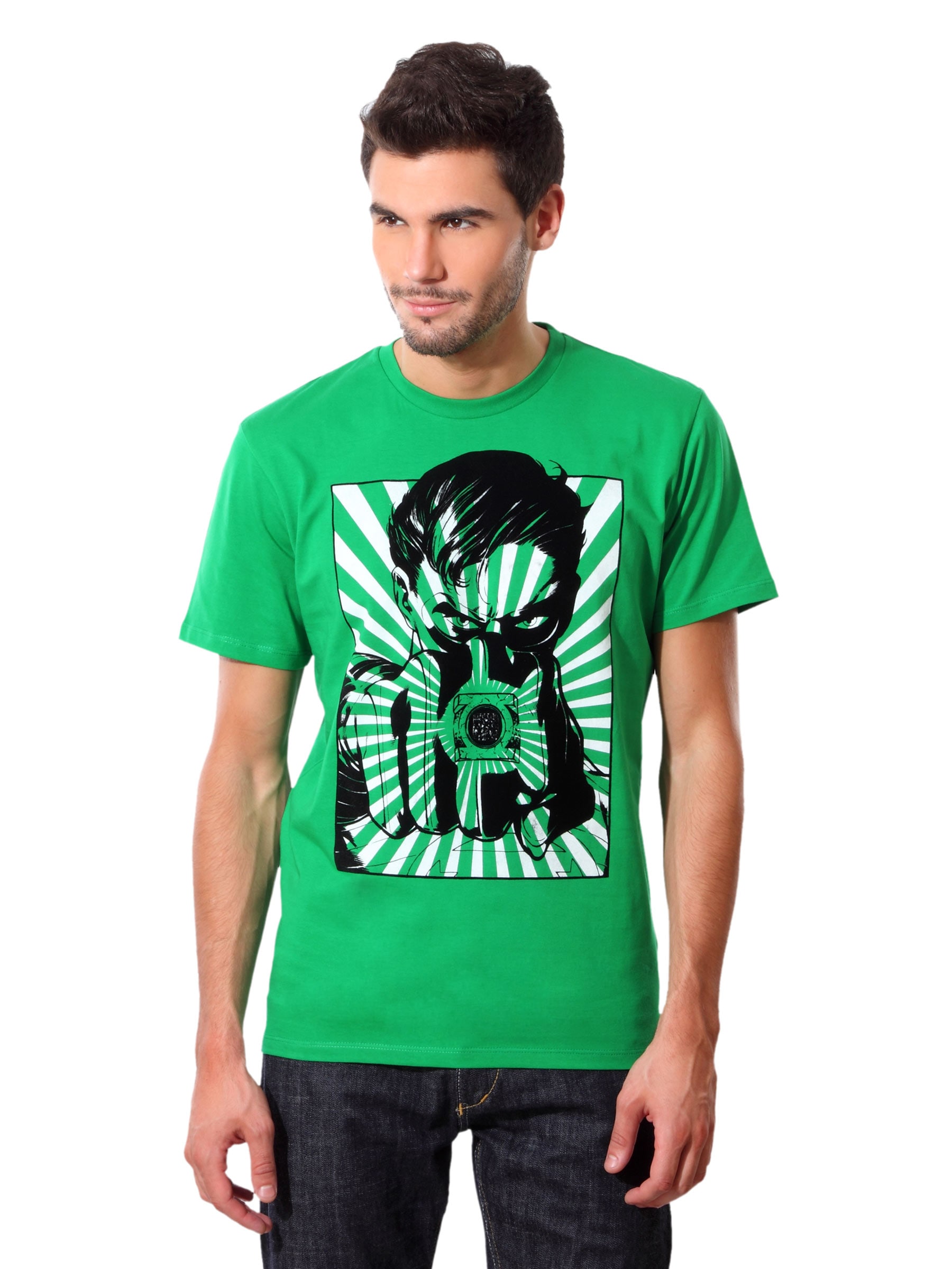DC Comics Men Green T-shirt