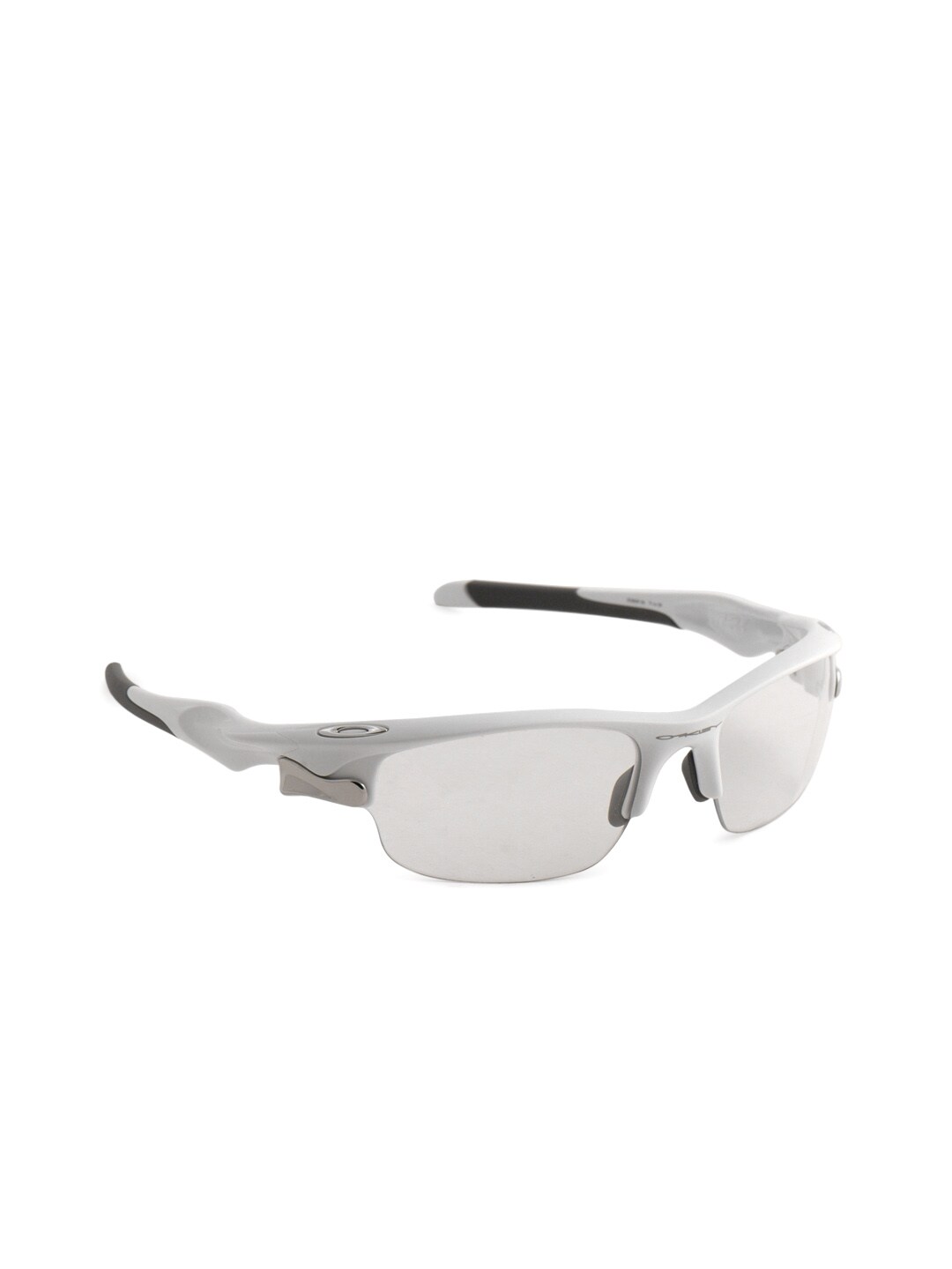 Oakley Men White Fast Jacket Sunglasses