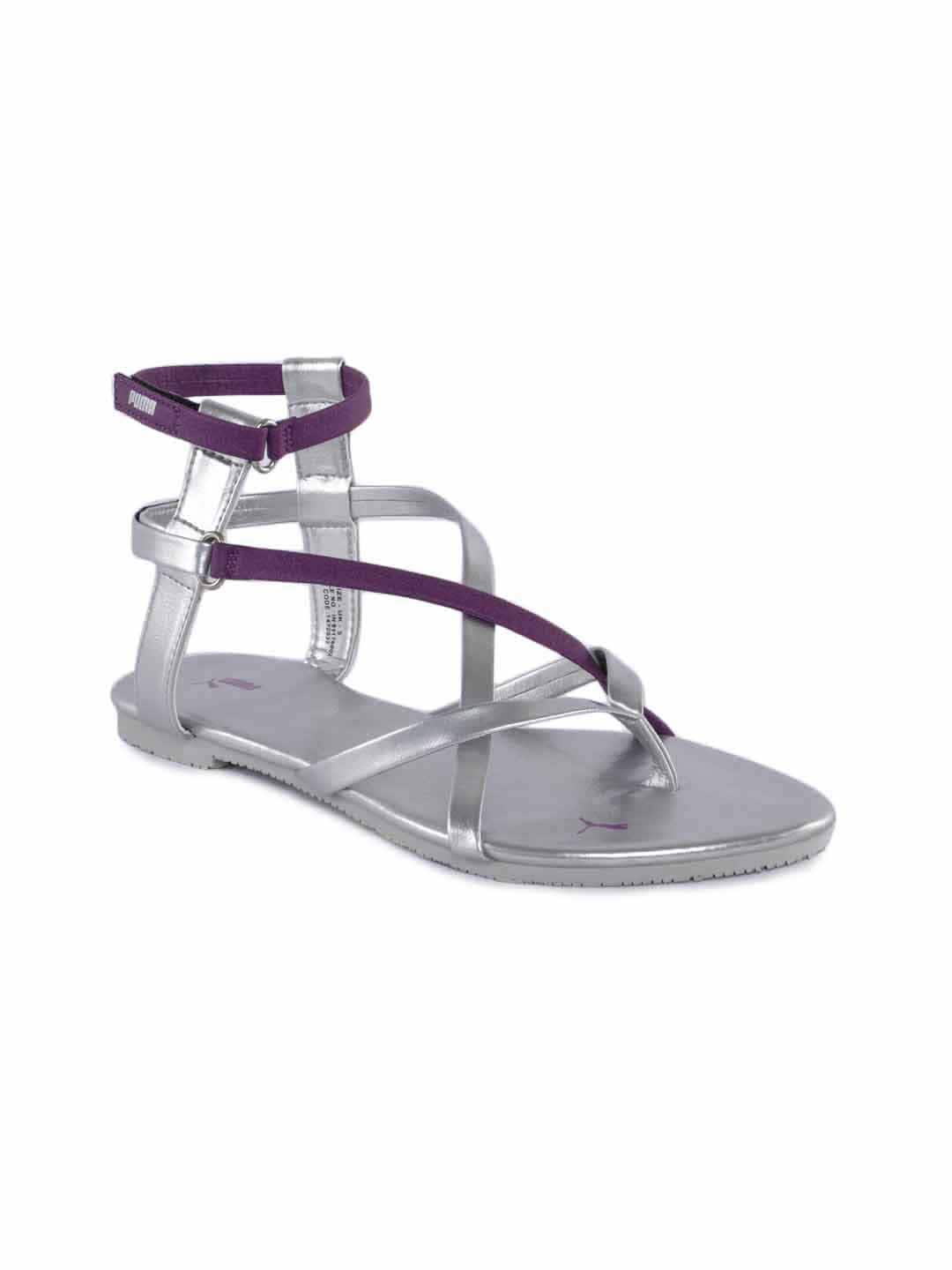 Puma Women Silver Gladiator Sandals