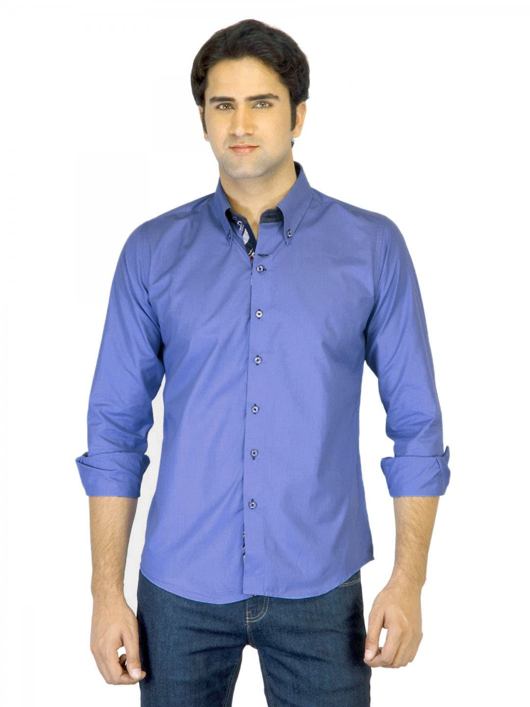 Provogue Men Blue Shirt