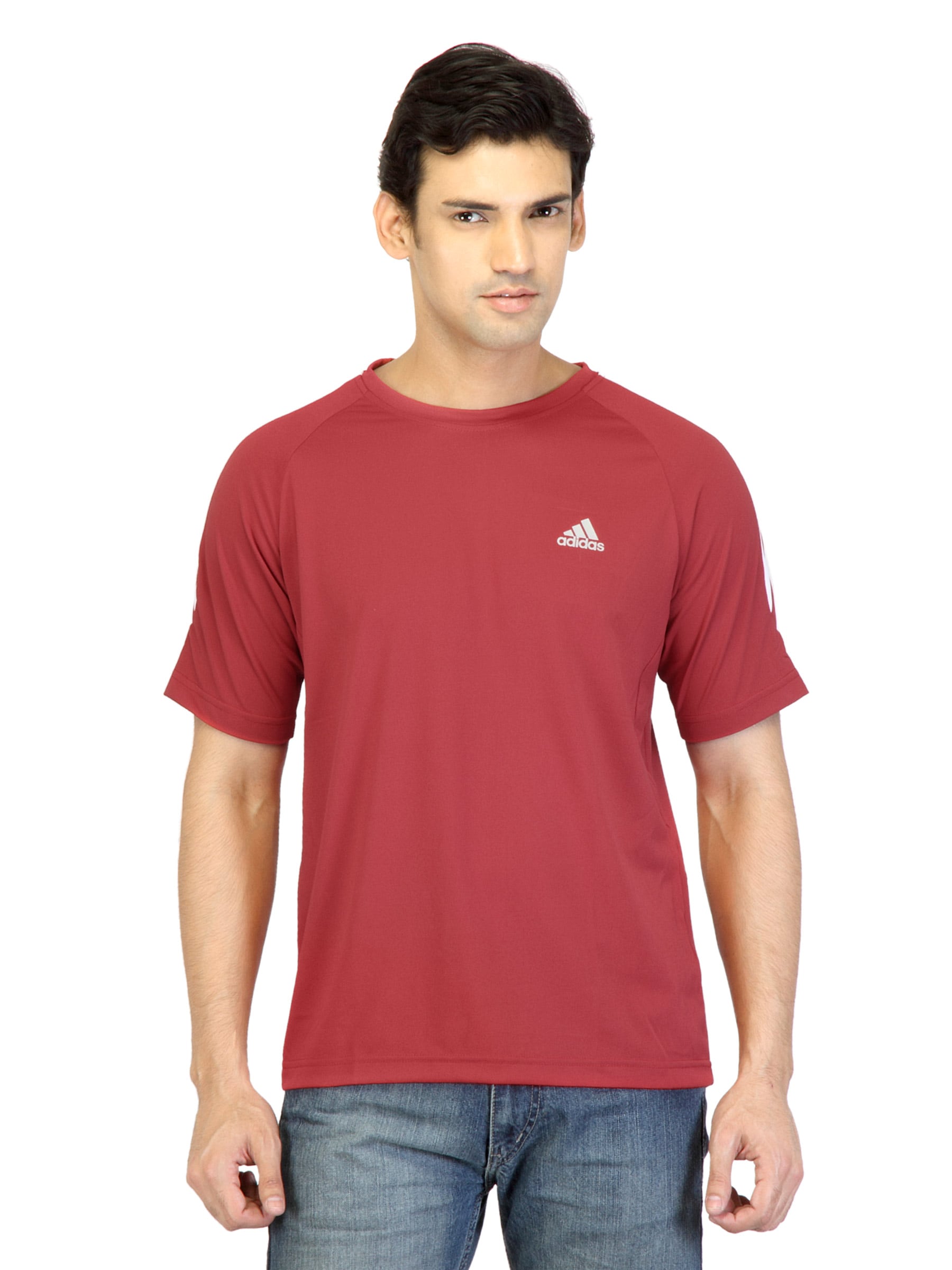 ADIDAS Men Red T-shirt