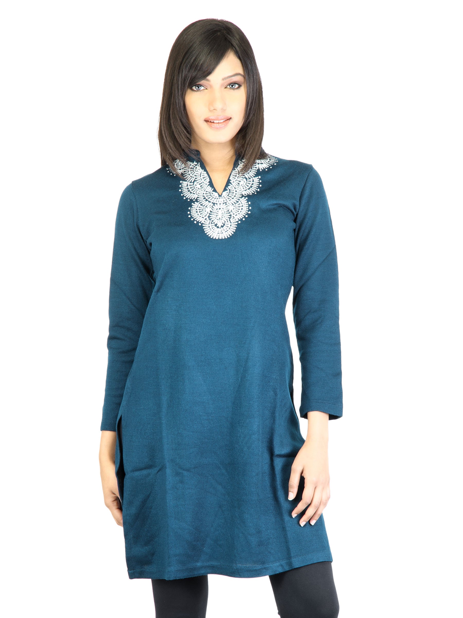 Aurelia Women Navy Blue Kurta