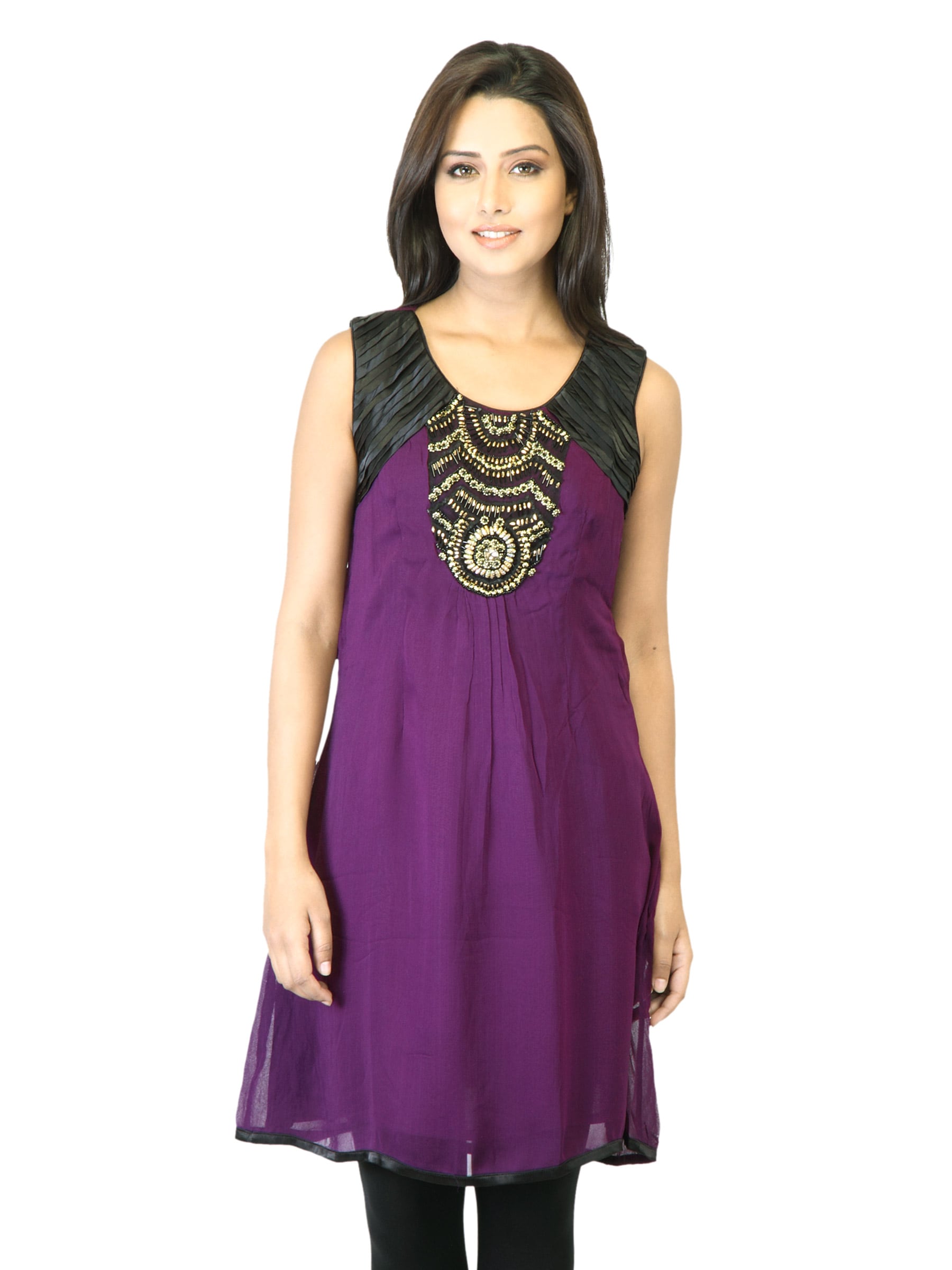 La-Emotio Women Purple Kurta