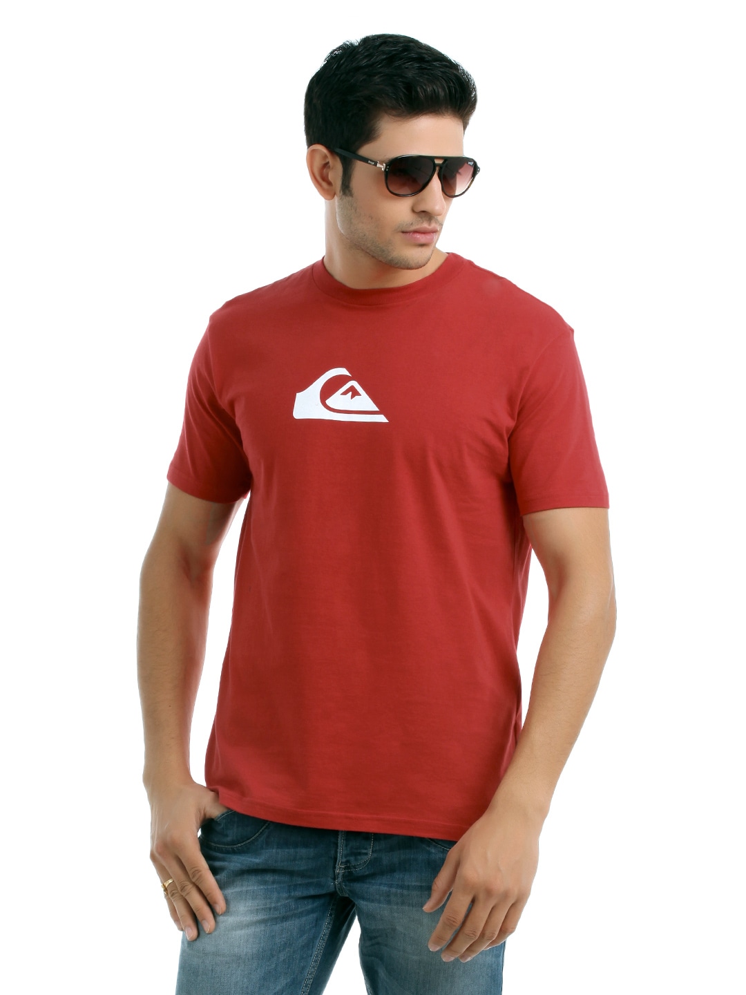 Quiksilver Men Red T-shirt