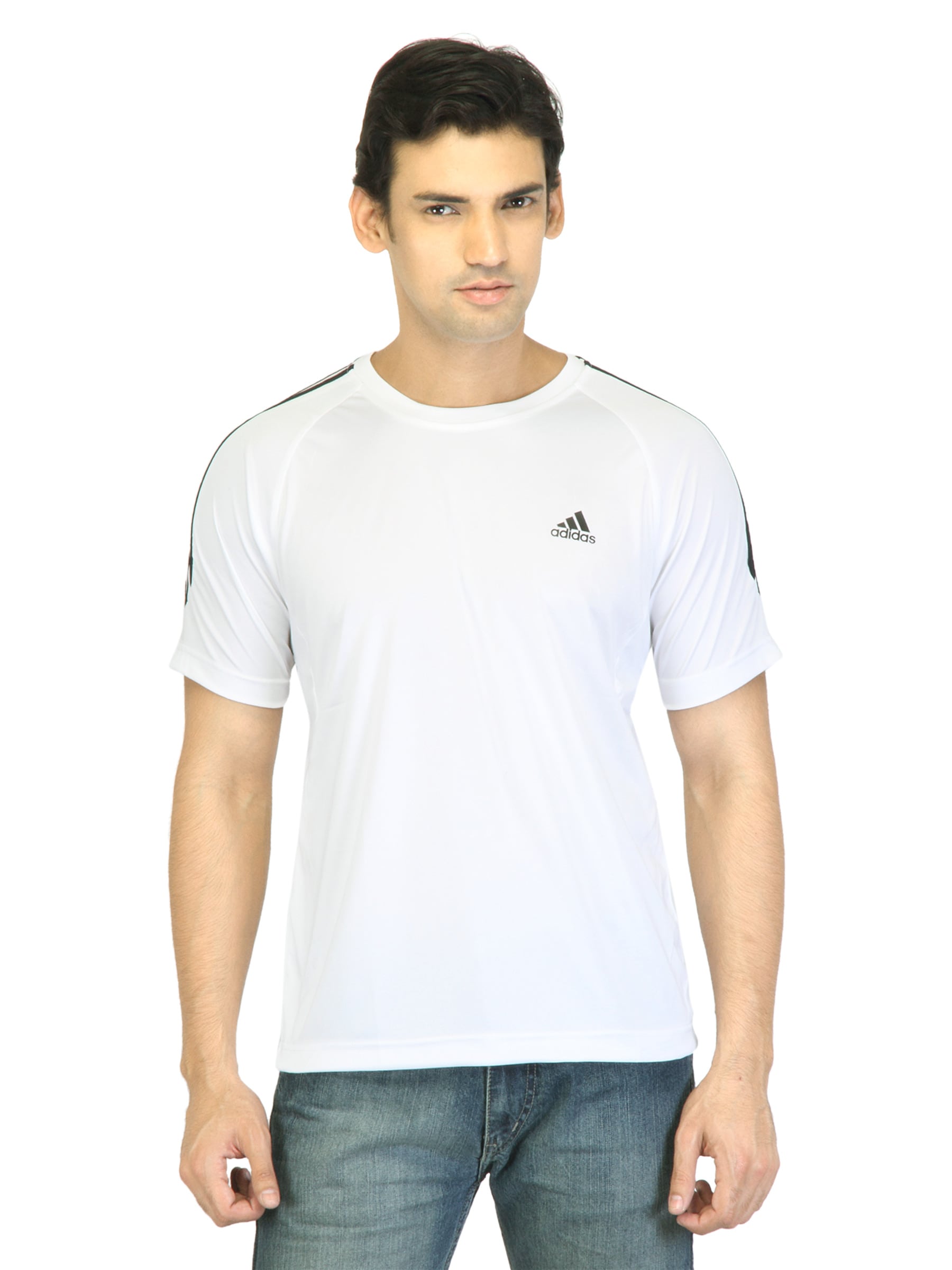 ADIDAS Men White T-shirt