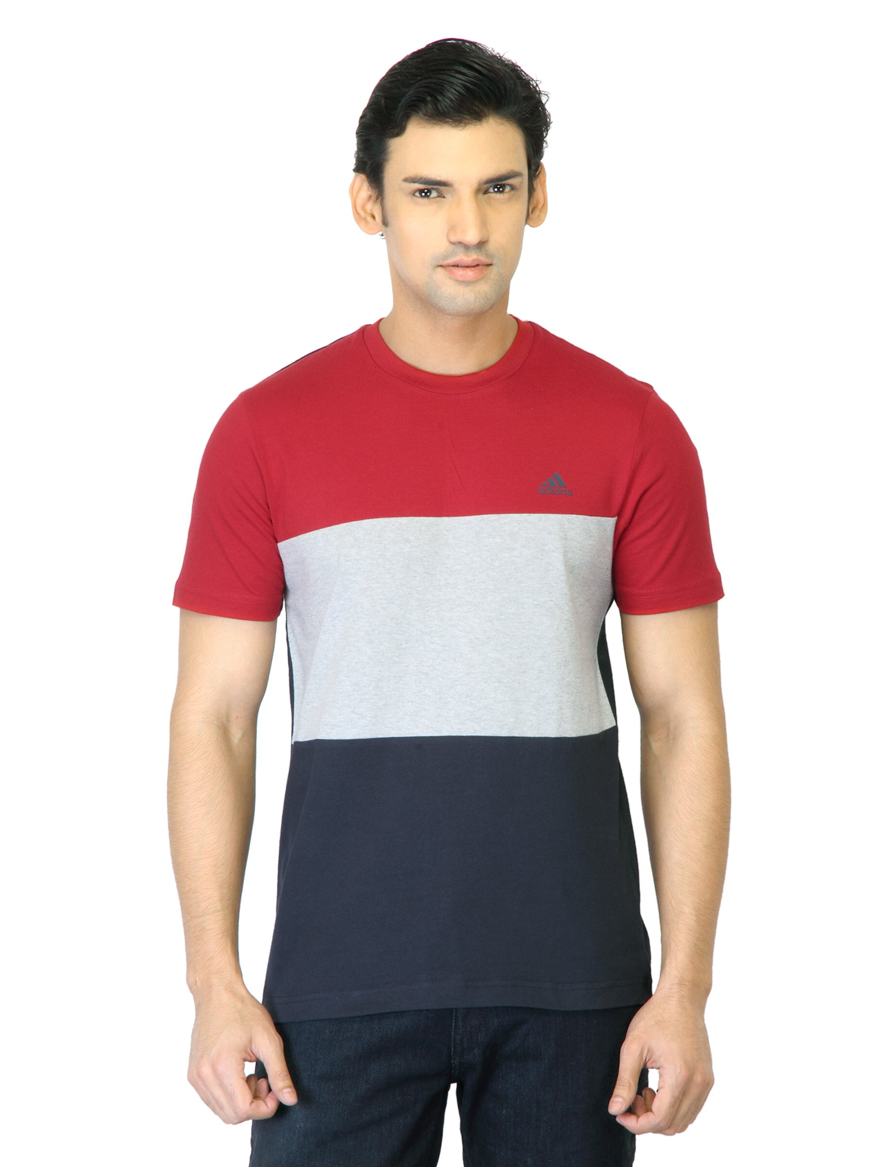 ADIDAS Men Red T-shirt