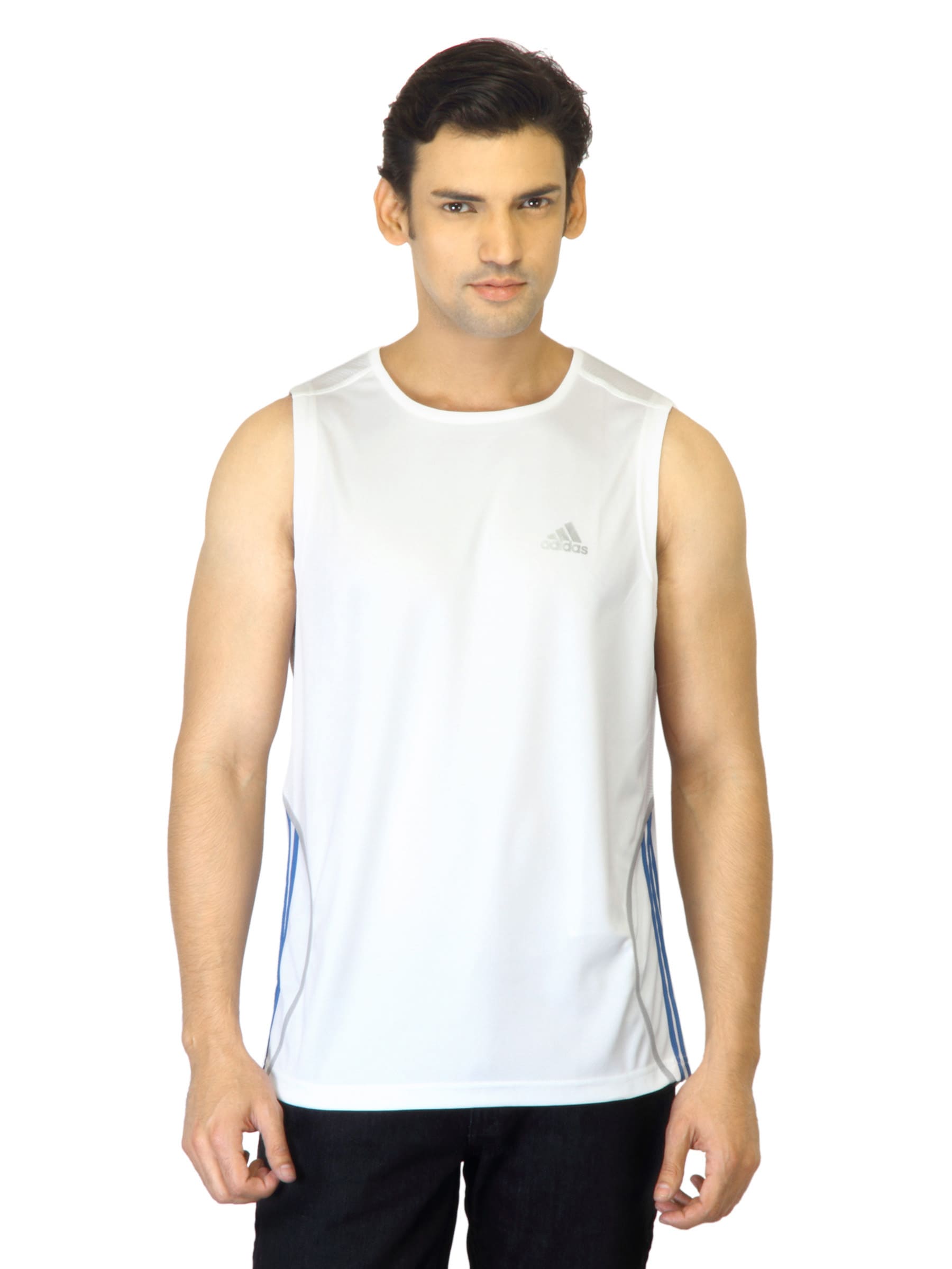 ADIDAS Men White T-shirt