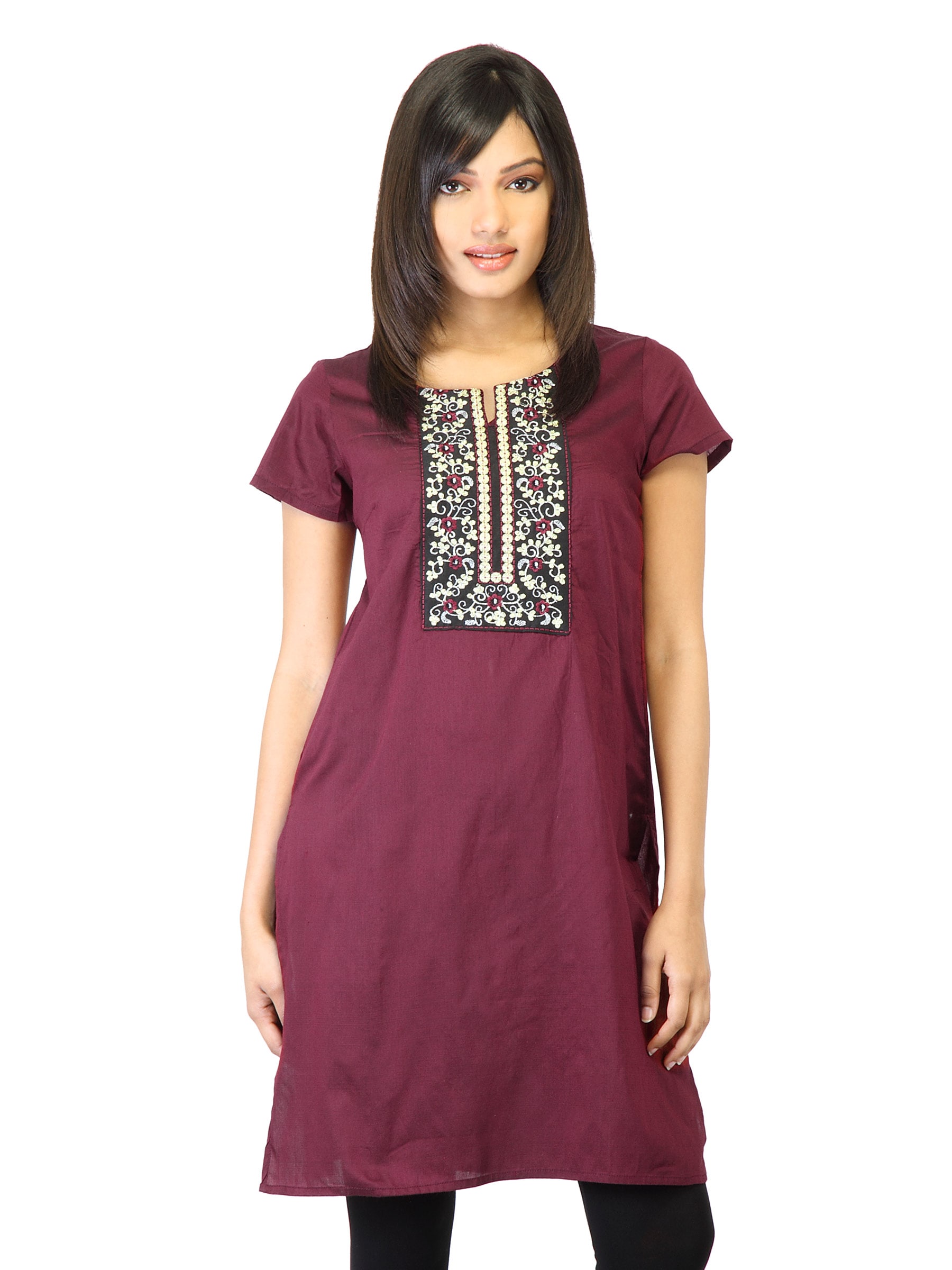 Folklore Women Maroon  Kurta