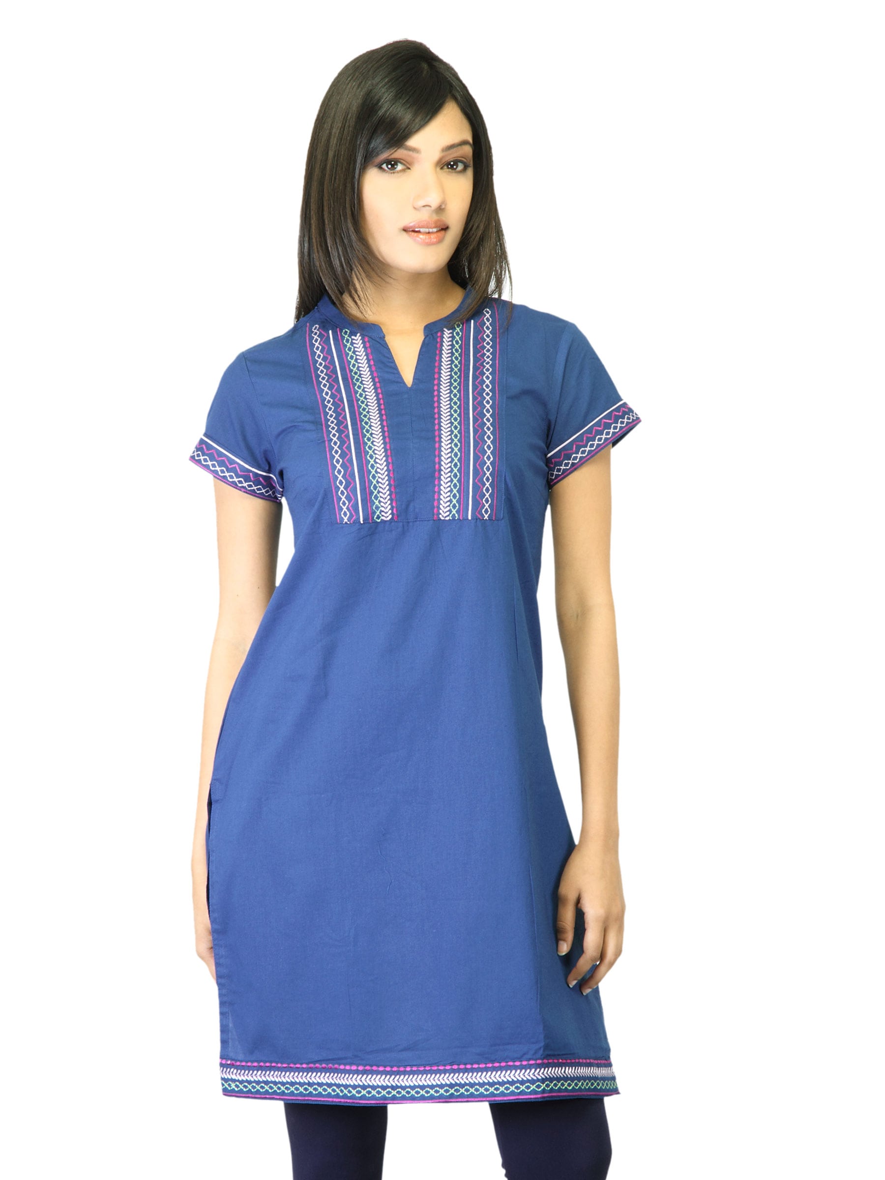 Folklore Women Blue  Kurta