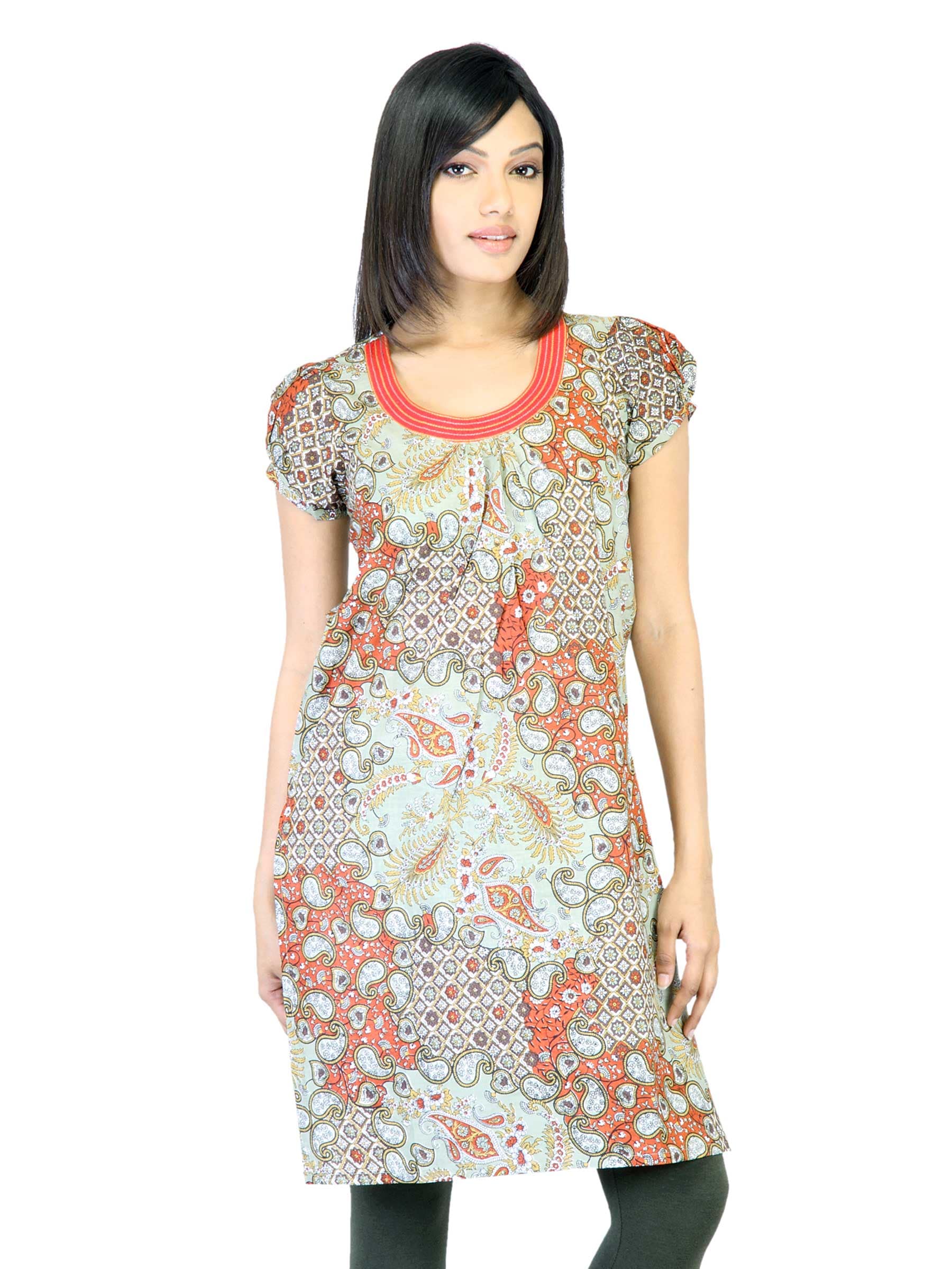 Vishudh Women Red Printed Kurta