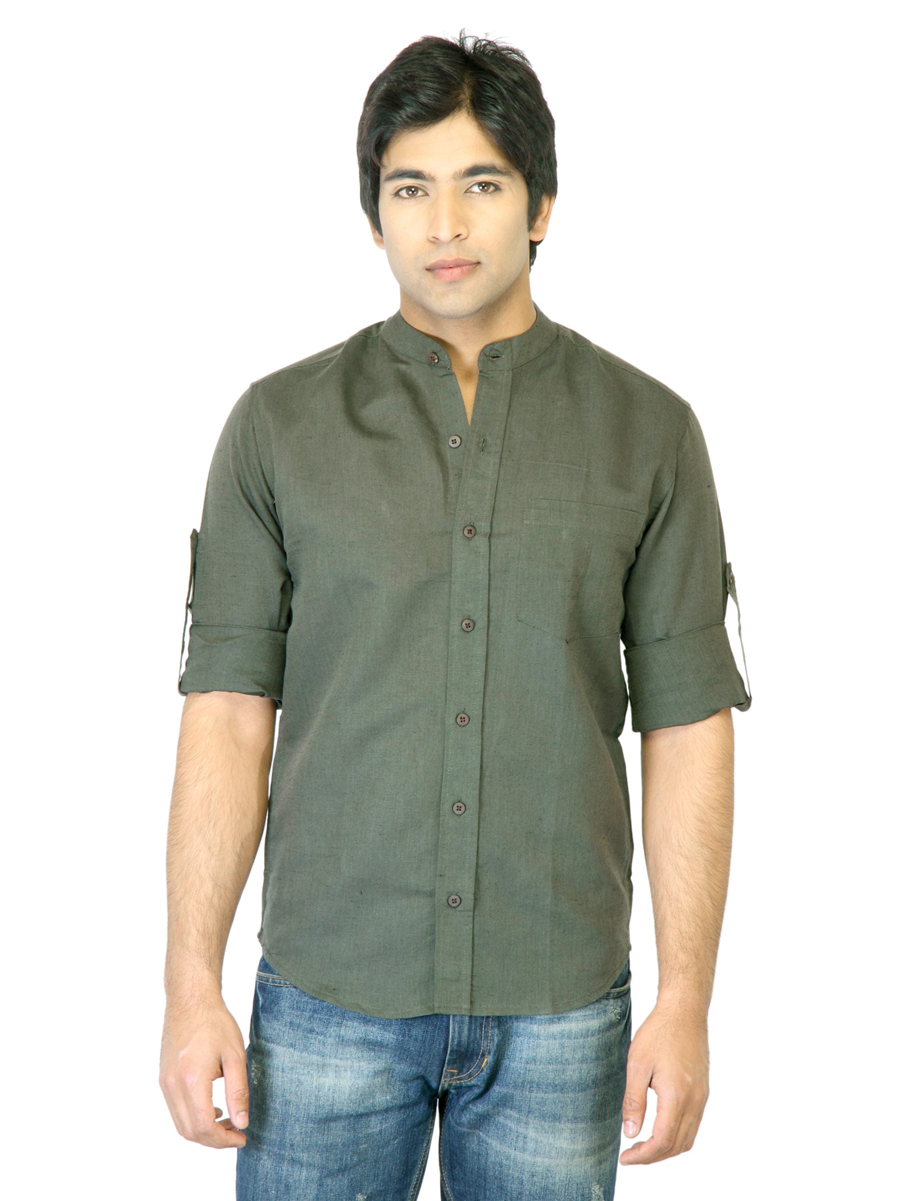 Mother Earth Men Olive Shirt