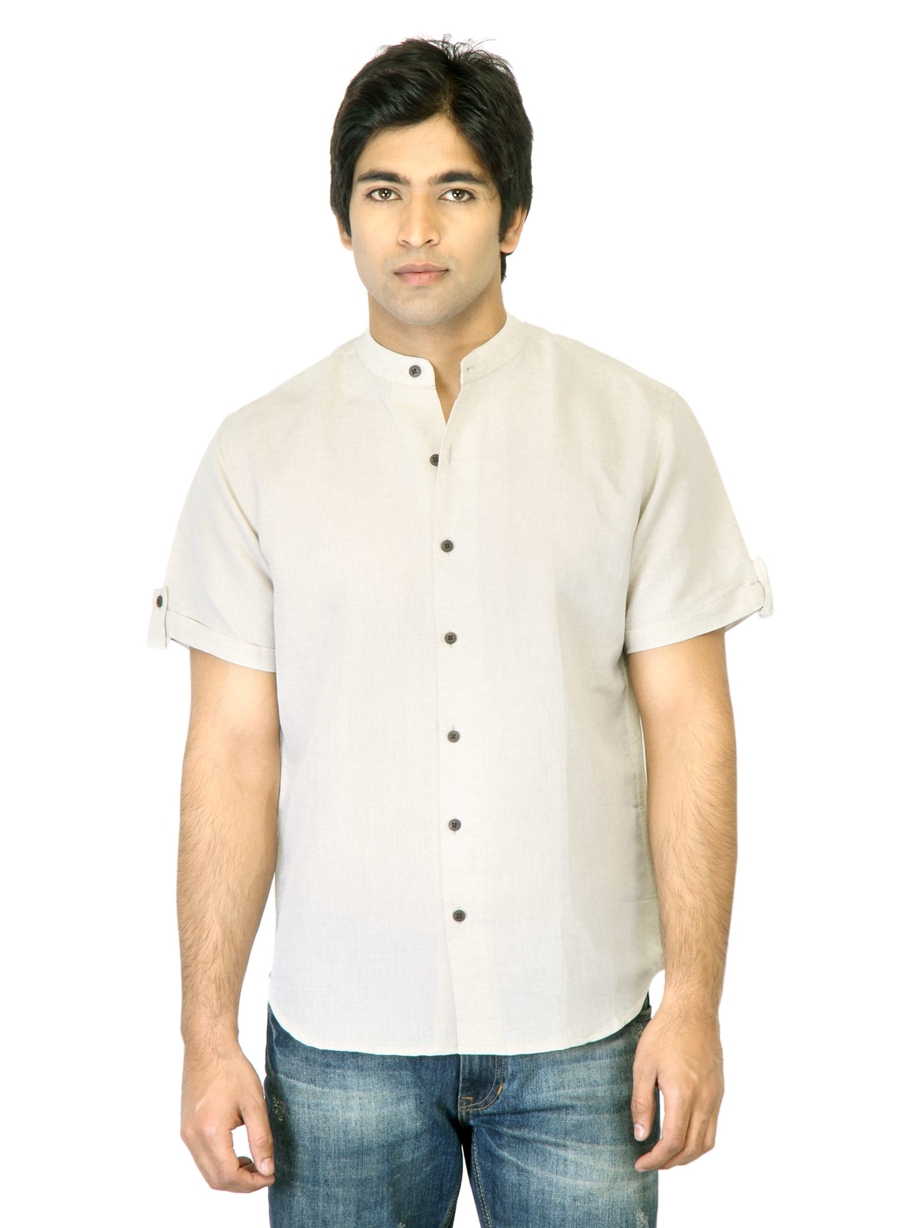 Mother Earth Men Beige Shirt