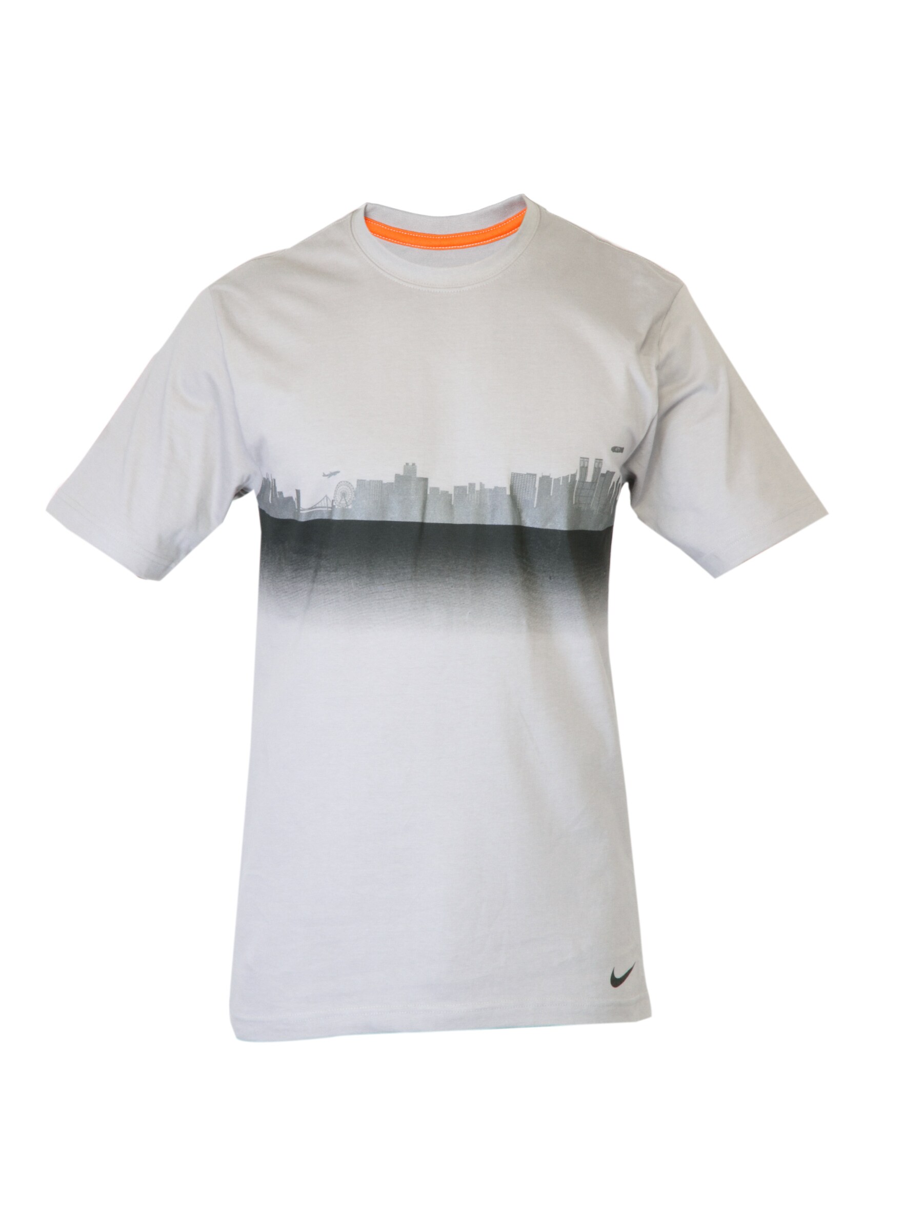 Nike Men Grey Printed TShirt