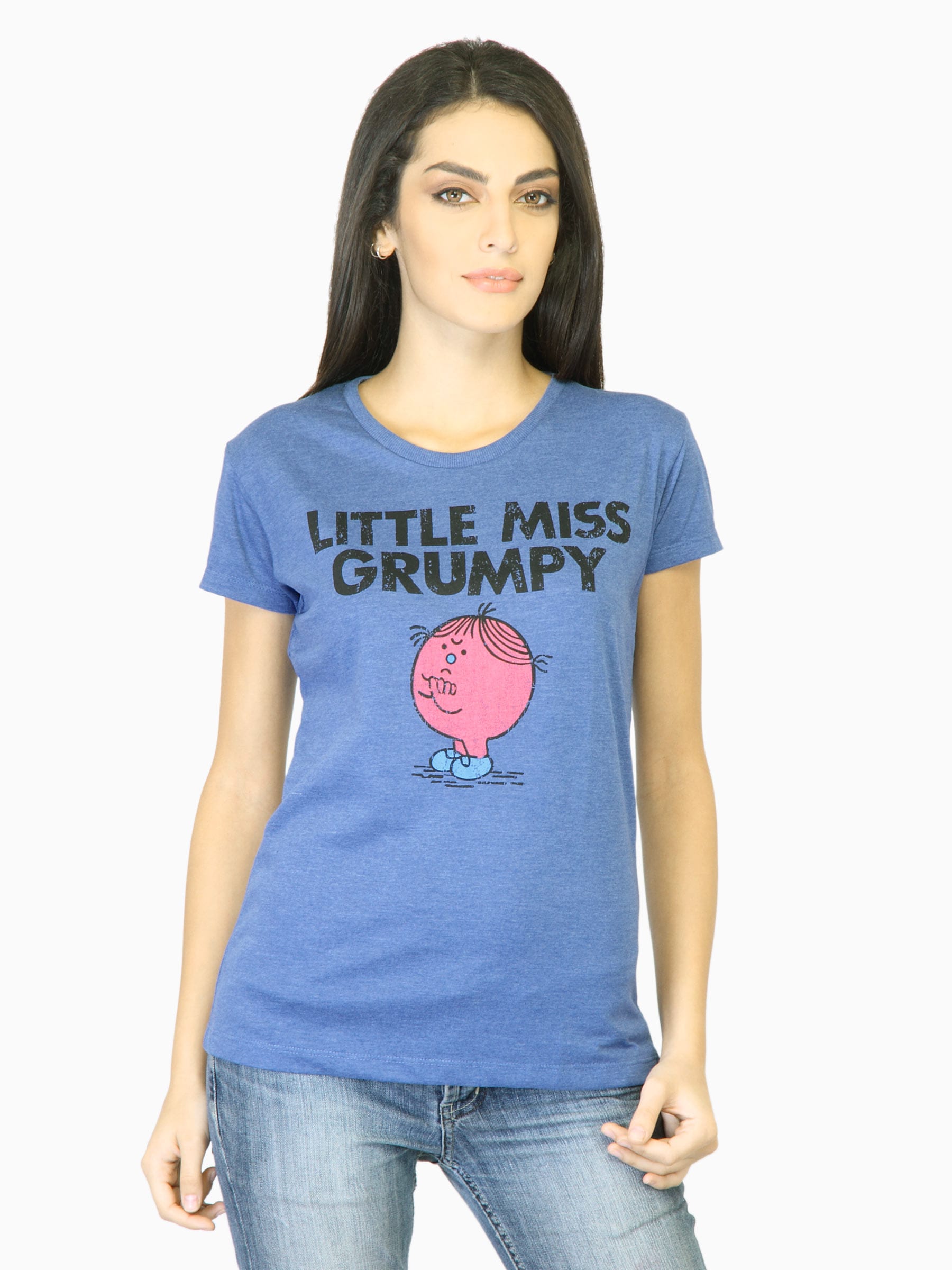 Little Miss Women Blue Printed T-shirt