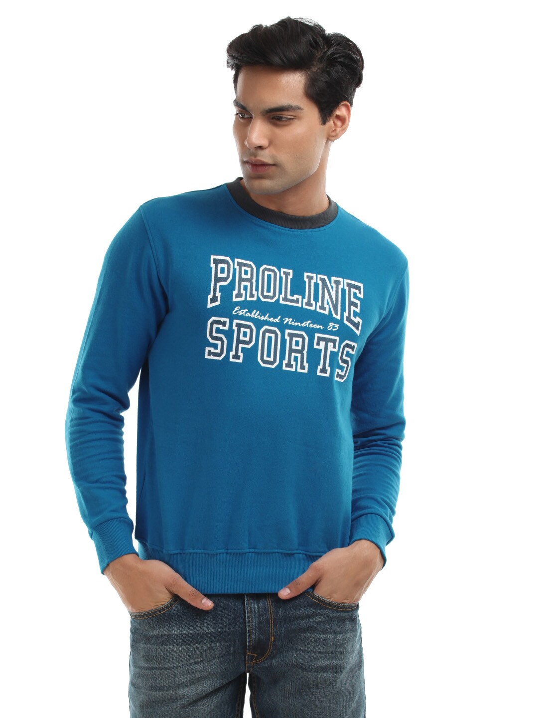 Proline Men Blue Sweatshirt