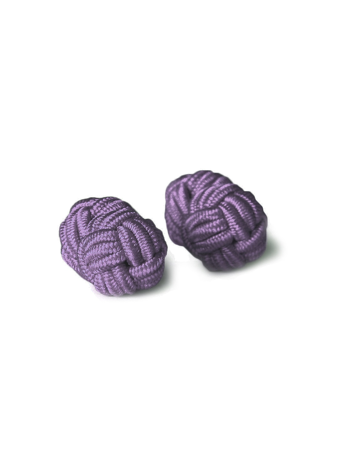 Reid & Taylor Men Purple Silk Knot Cufflinks
