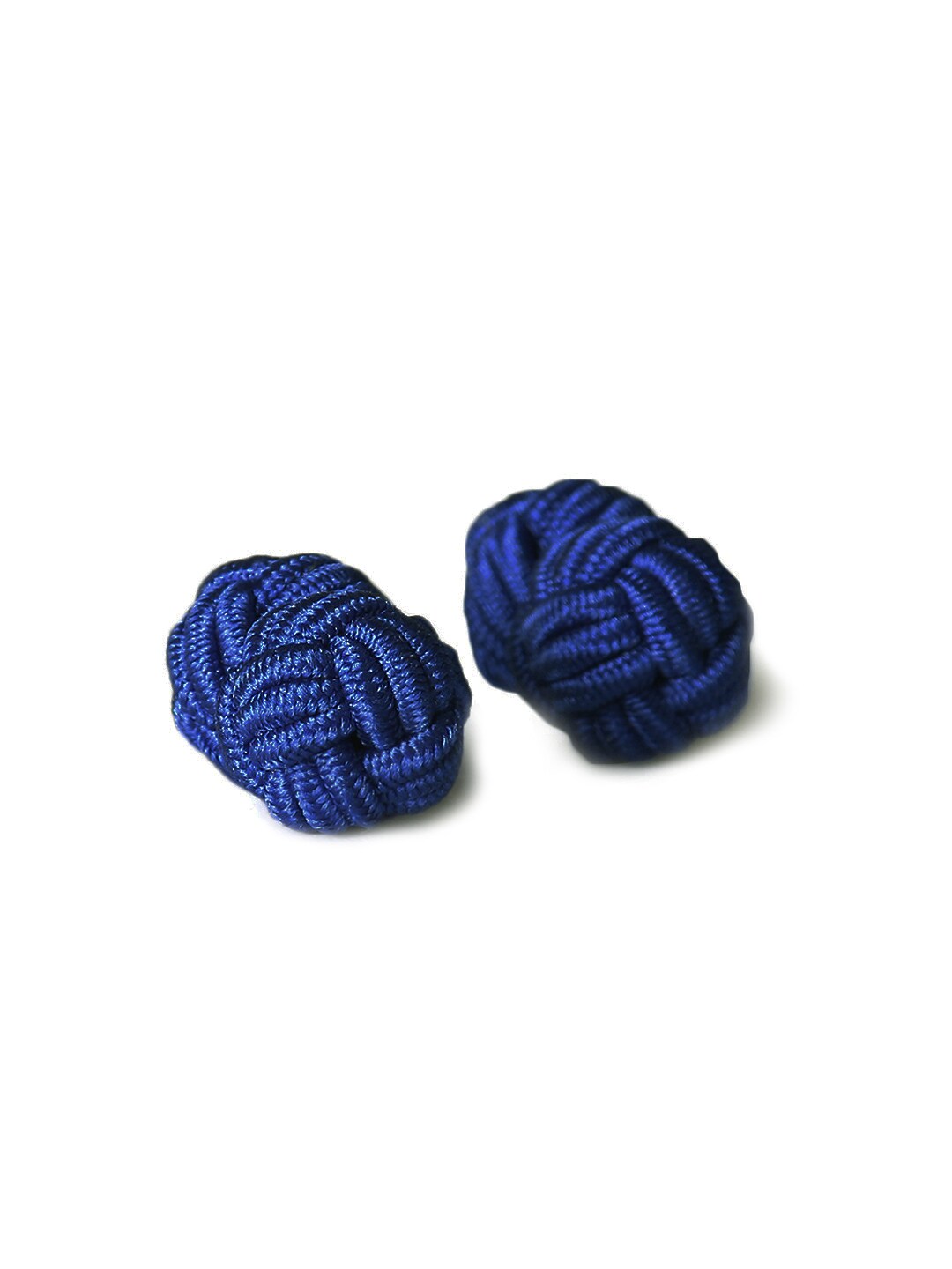 Reid & Taylor Men Blue Silk Knot Cufflinks