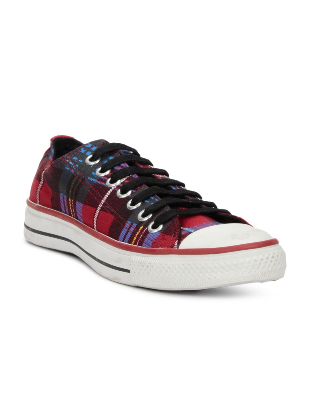 Converse Unisex Check Red Shoes