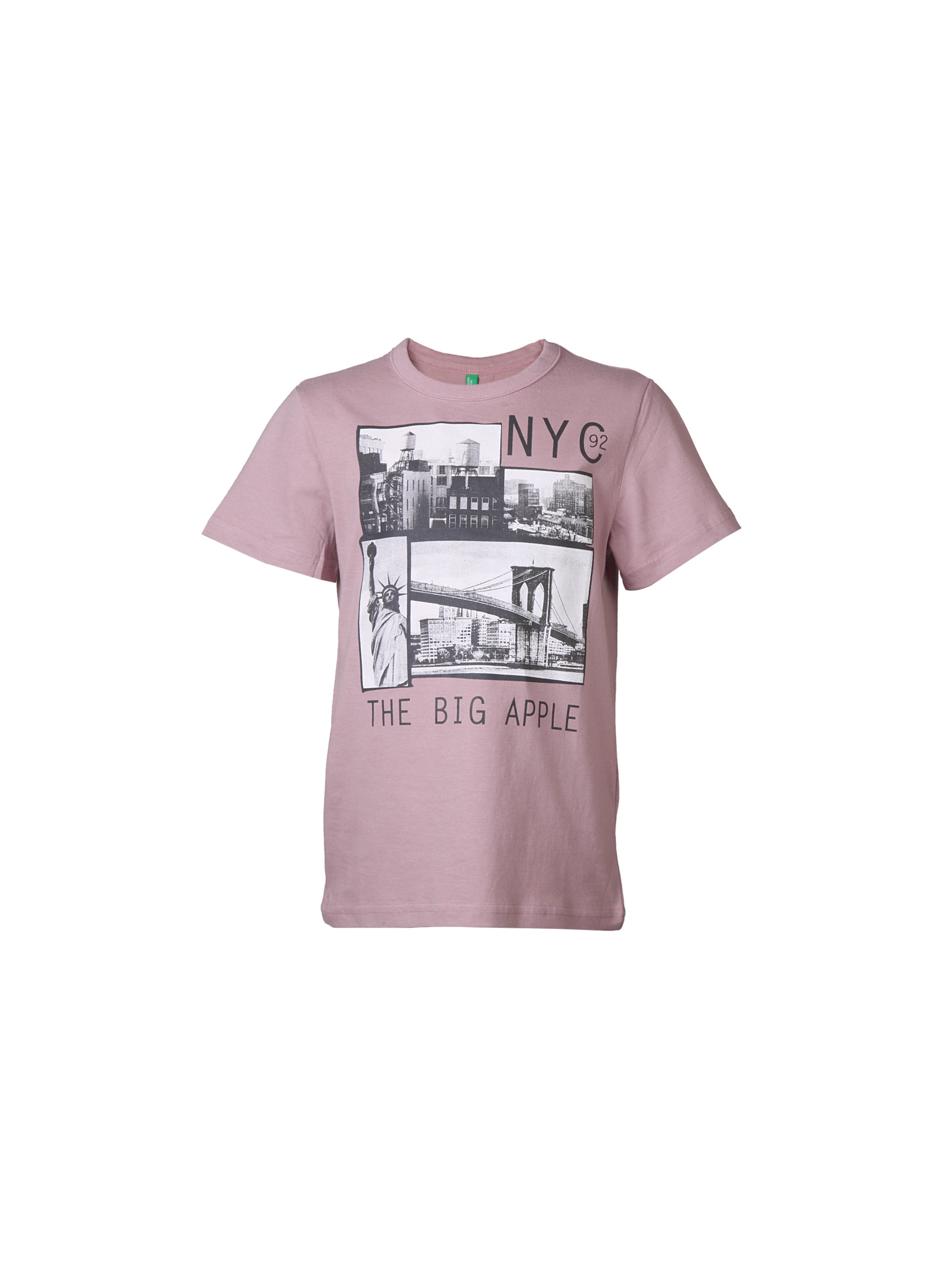 United Colors of Benetton Kids Boys Pink Printed T-shirt