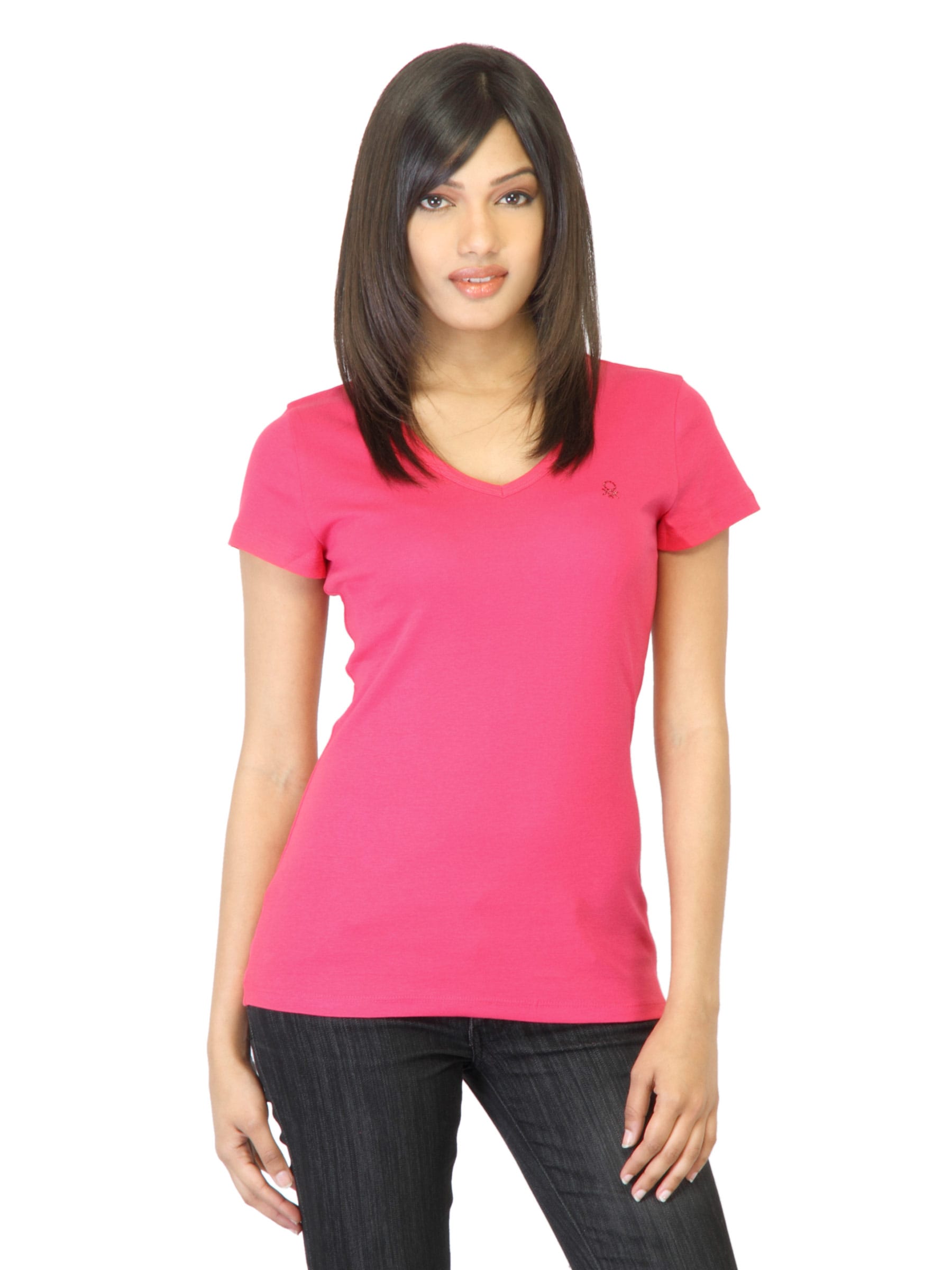 United Colors of Benetton Women Pink T-shirt