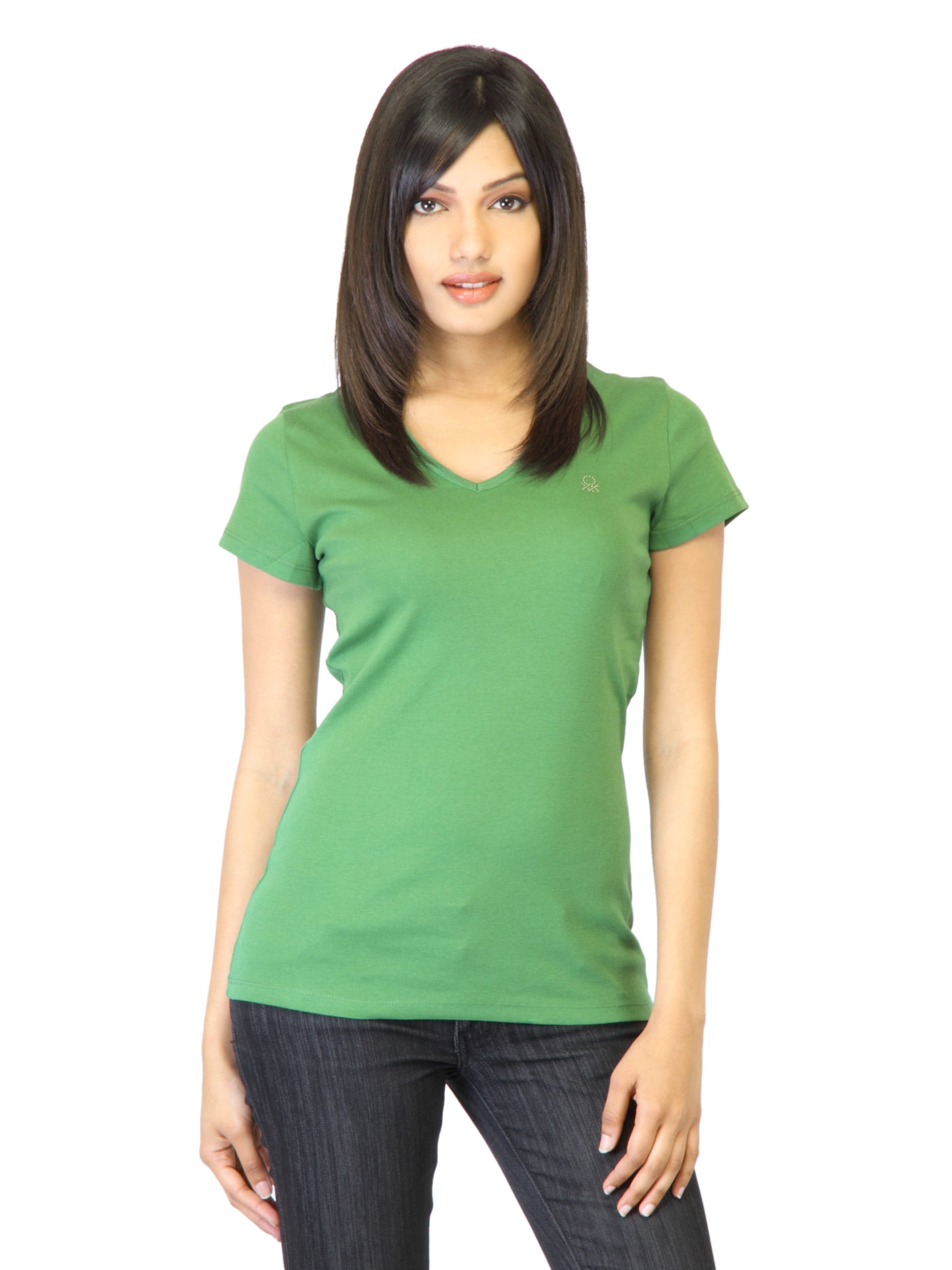 United Colors of Benetton Women Green T-shirt