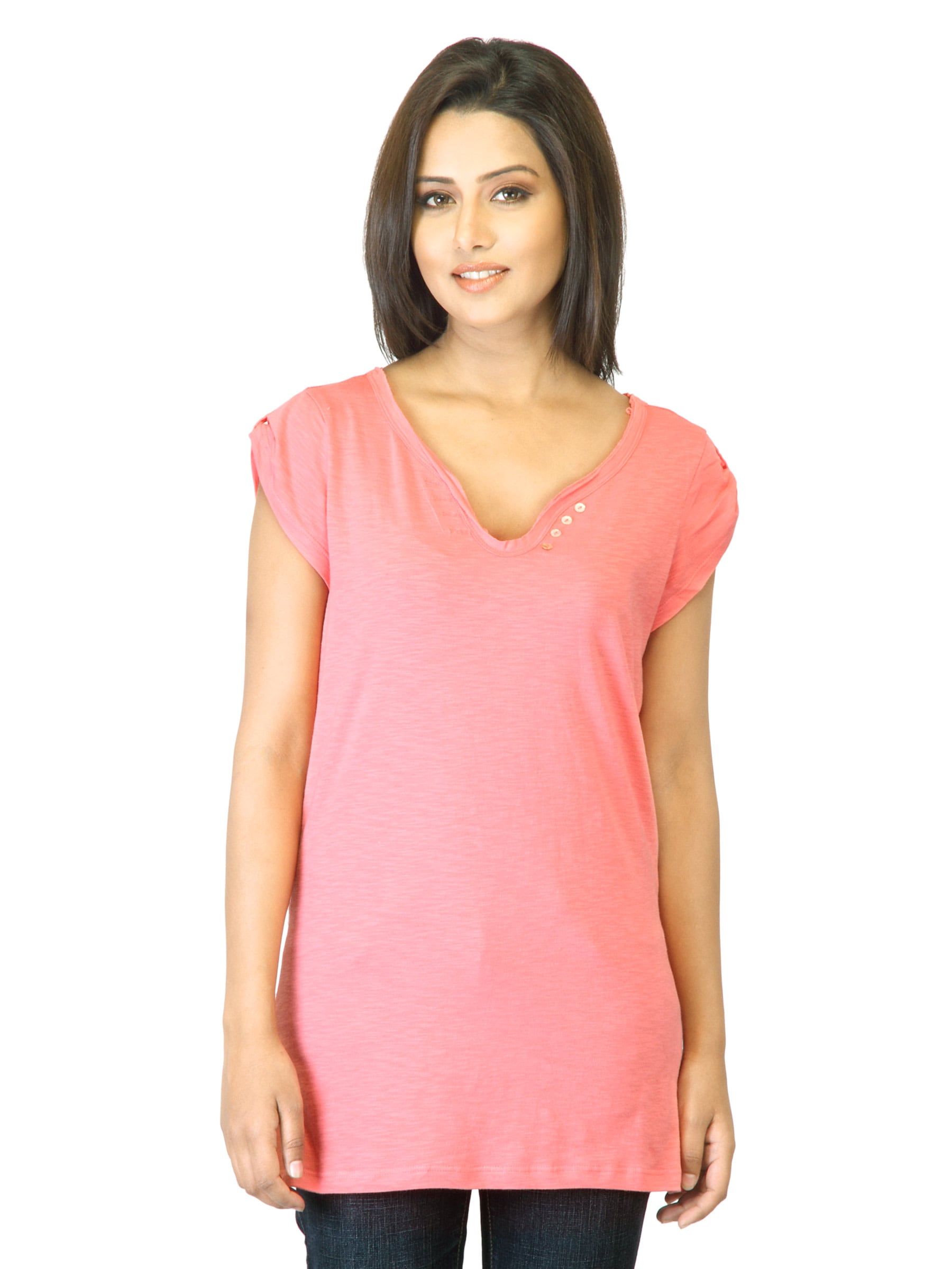 United Colors of Benetton Women Peach Top