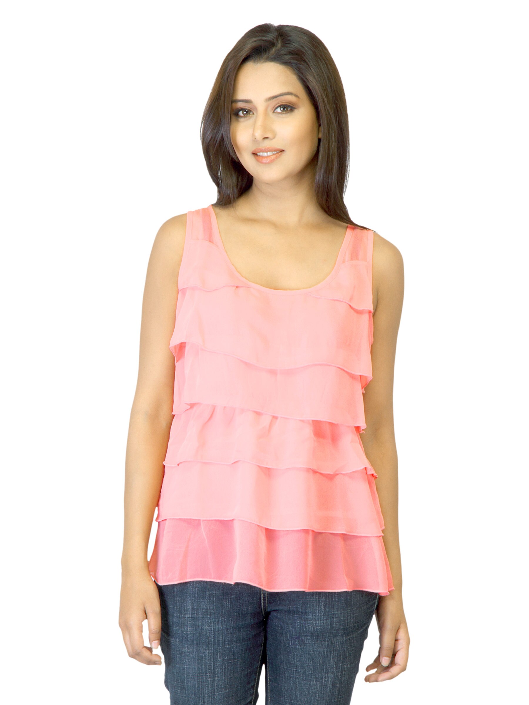 United Colors of Benetton Women Peach Top