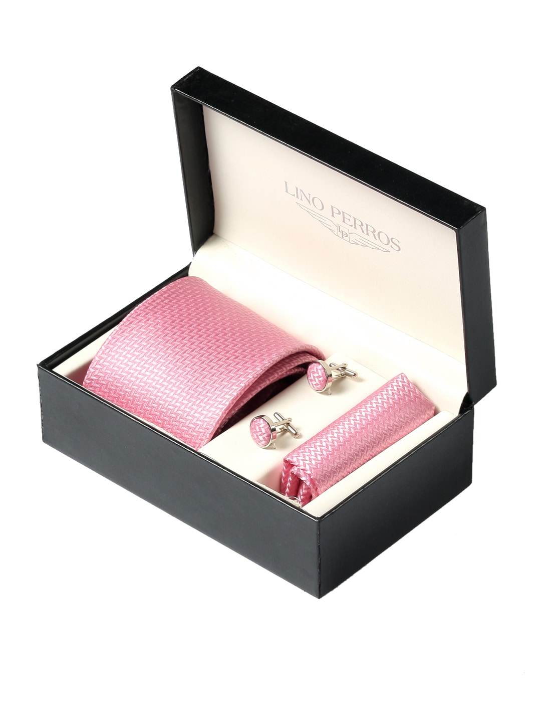 Lino Perros Men Formal Pink Accessory Gift Set