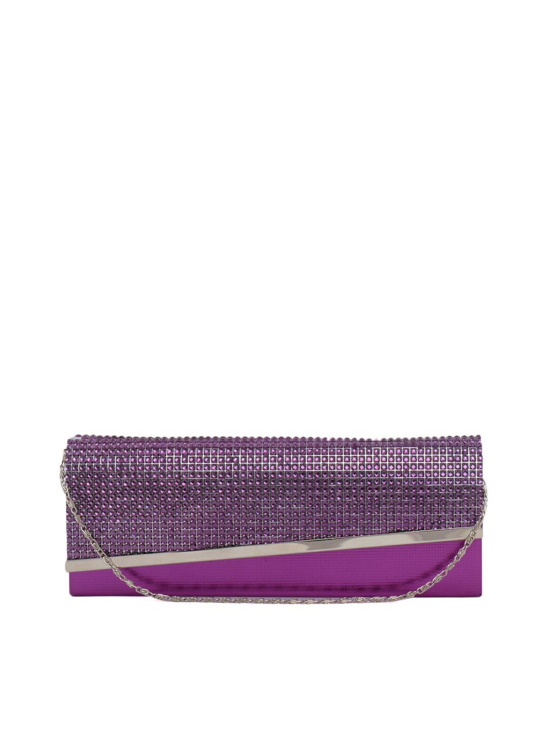 Lino Perros Women Gems Purple Clutch