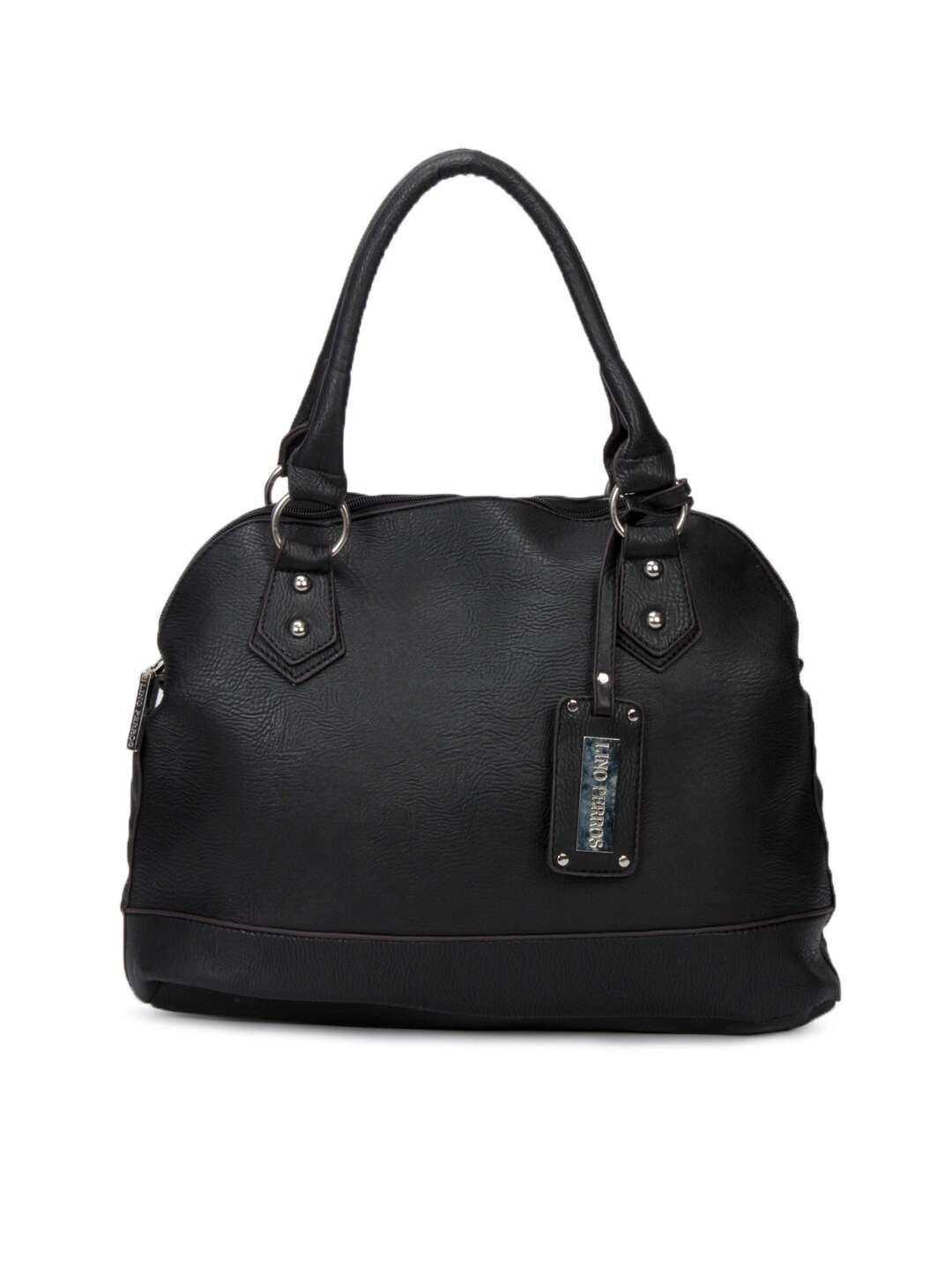 Lino Perros Women Leatherette Black Handbag