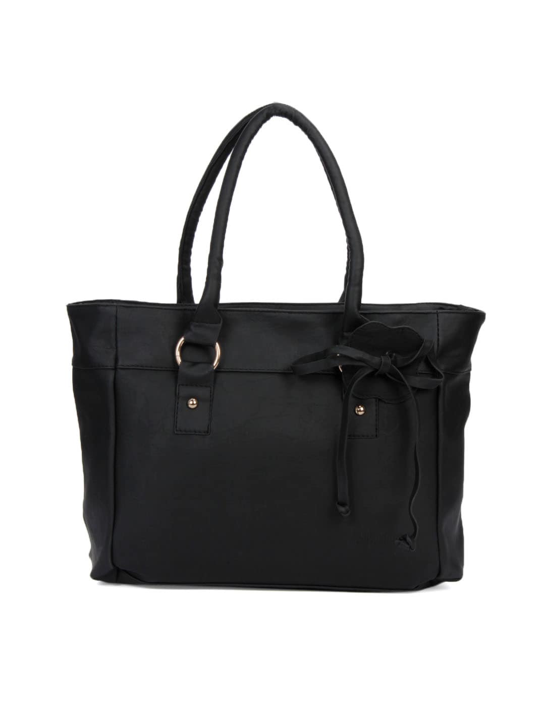Lino Perros Women Leatherette Black Handbag