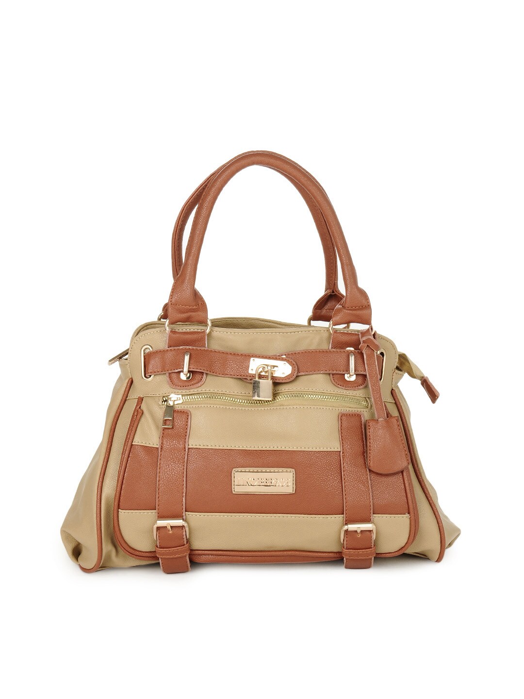 Lino Perros Women Beige & Brown Handbag