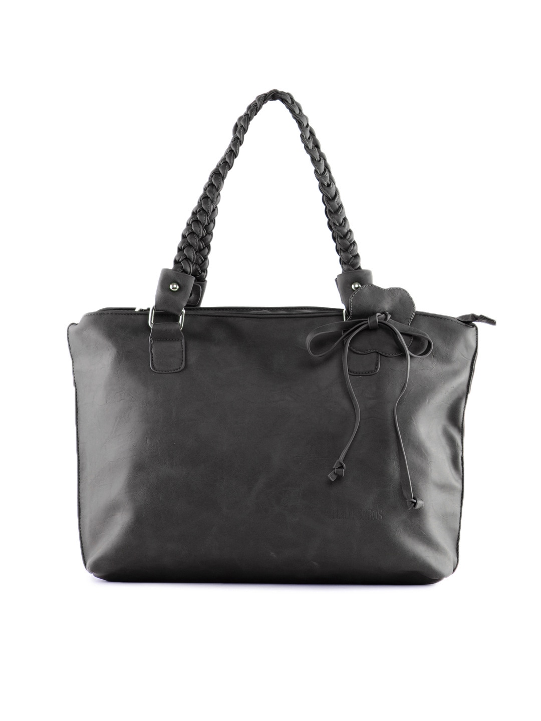 Lino Perros Women Leatherette Grey Handbag