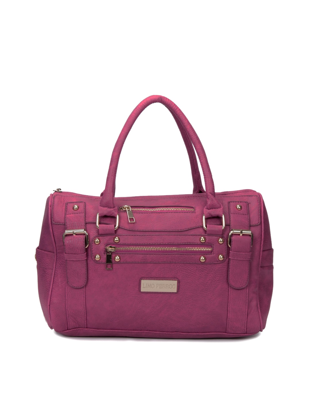 Lino Perros Women Leatherette Magenta Handbag