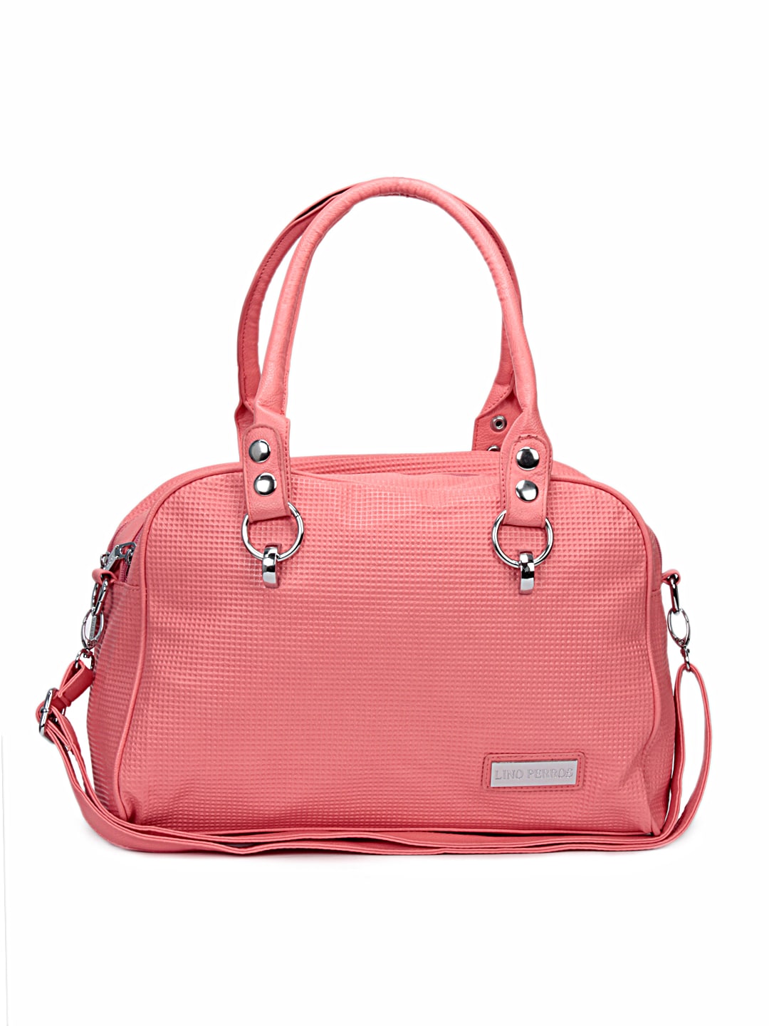 Lino Perros Women Leatherette Pink Handbag