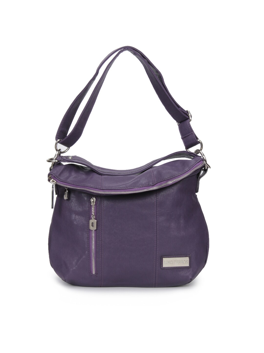 Lino Perros Women Leatherette Purple Handbag