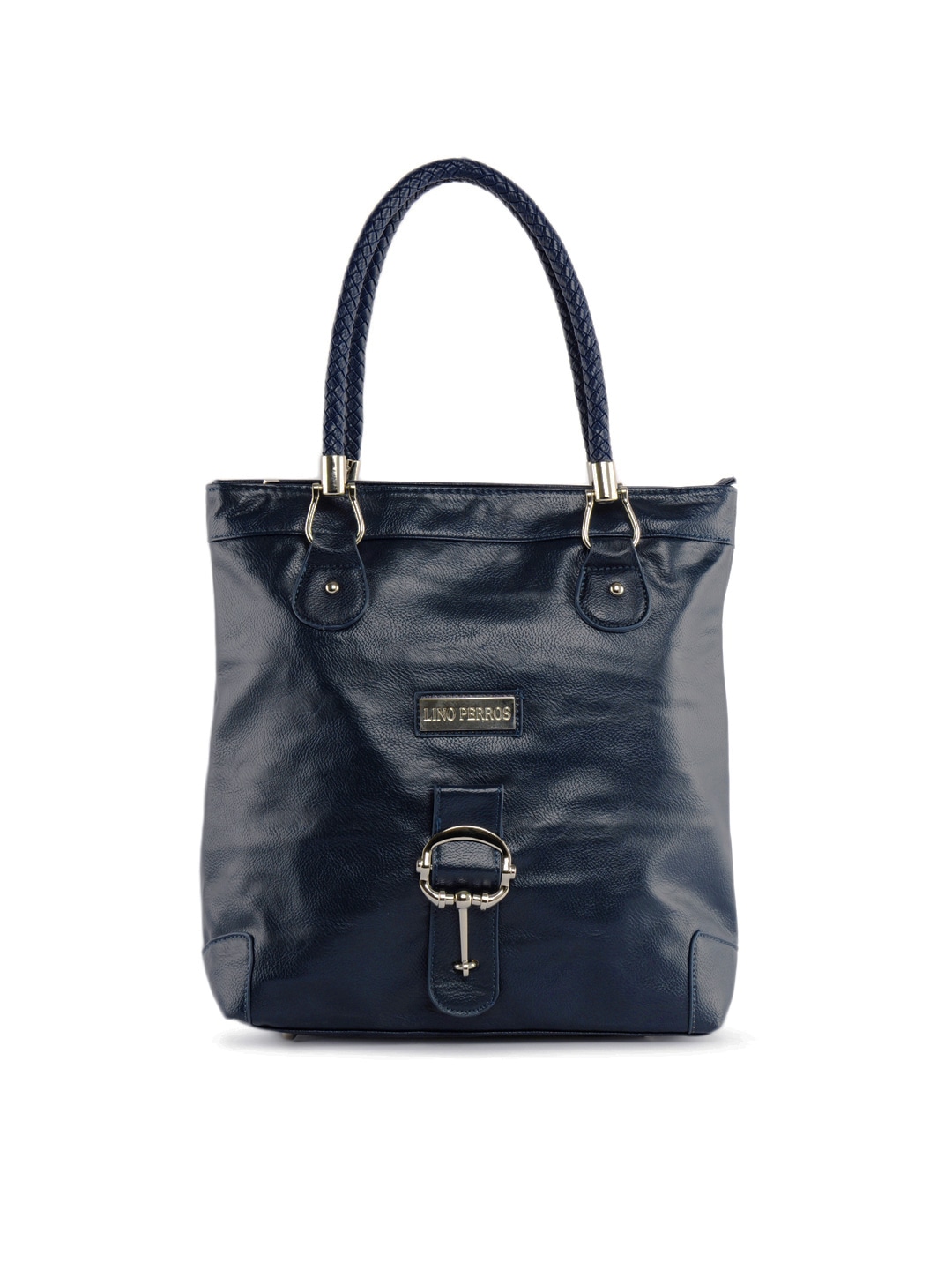 Lino Perros Women Leatherite Blue Handbag