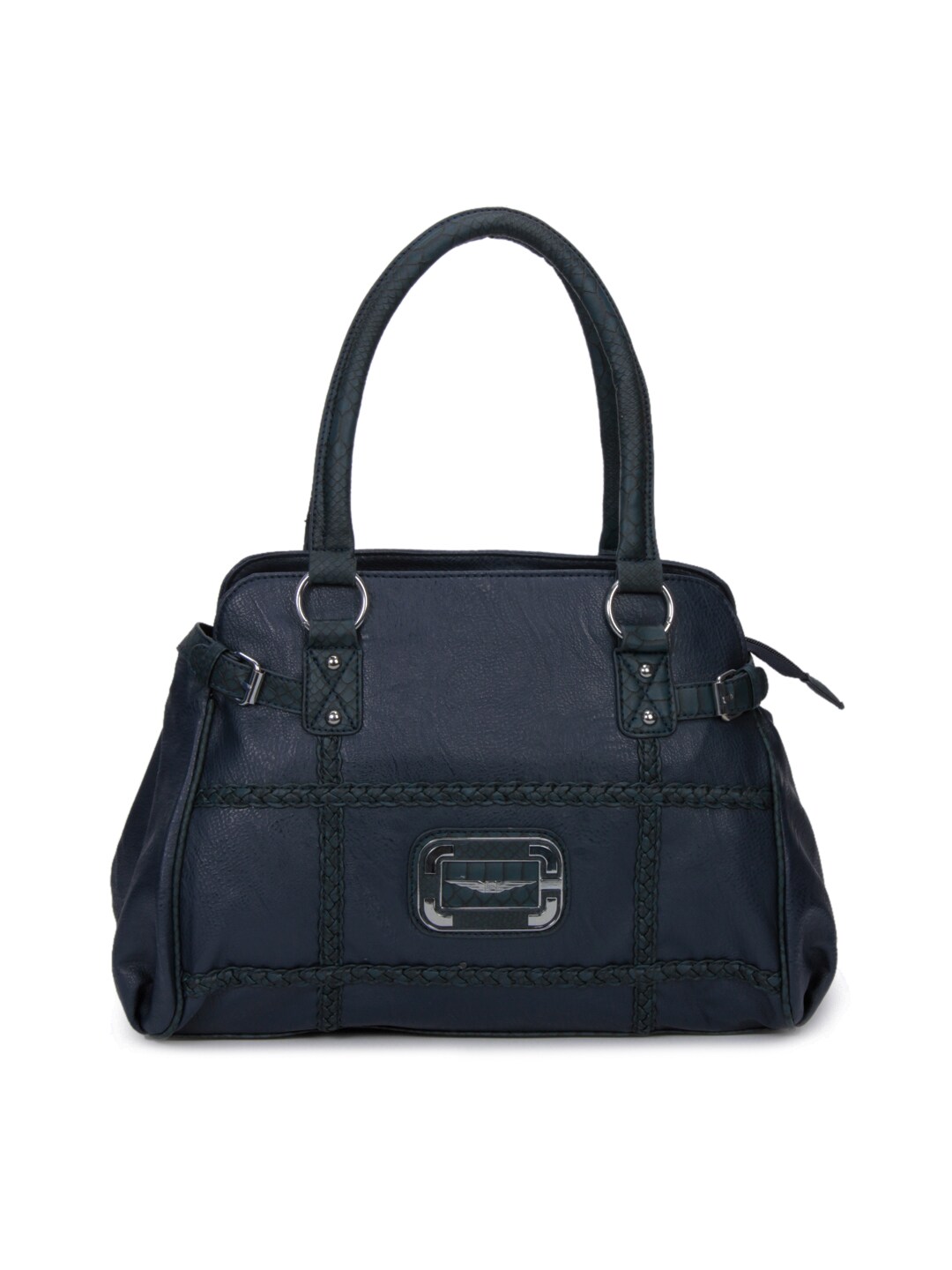 Lino Perros Women Leatherette Blue Handbag
