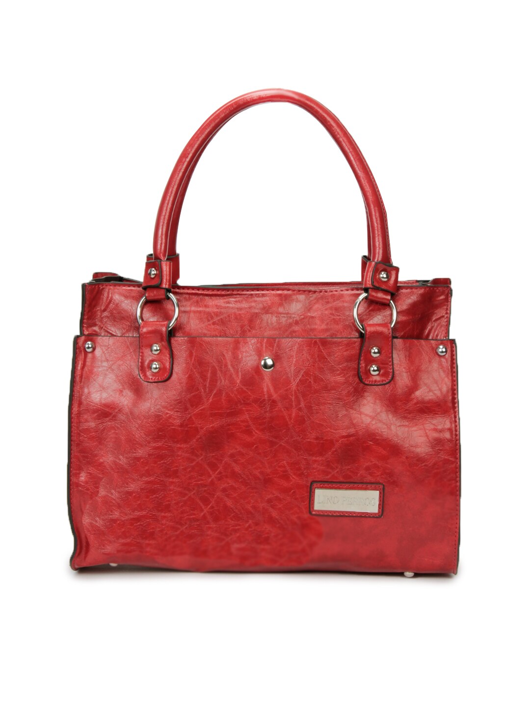 Lino Perros Women Leatherette Red Handbag
