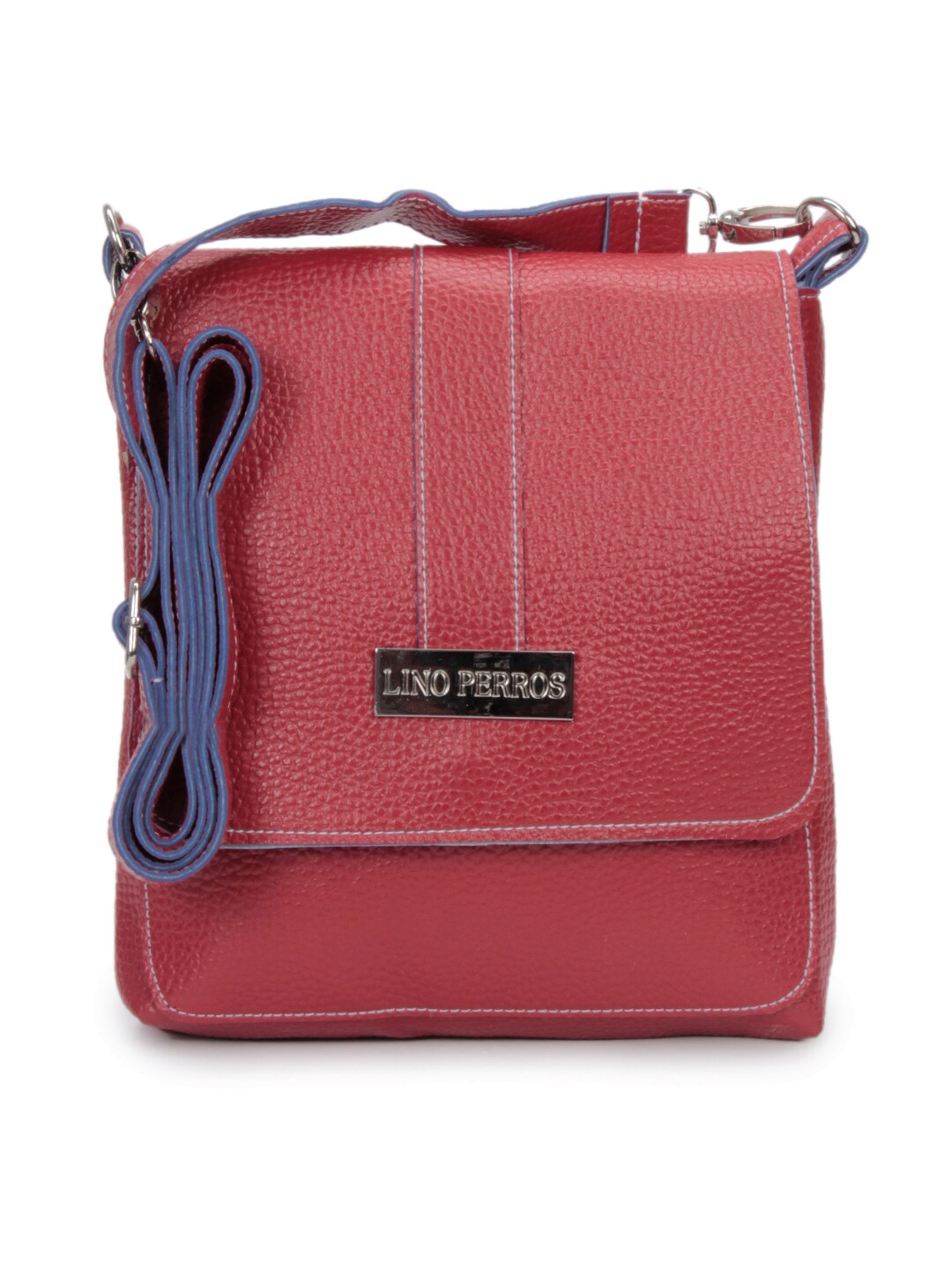 Lino Perros Women Leatherette Red Sling Bag