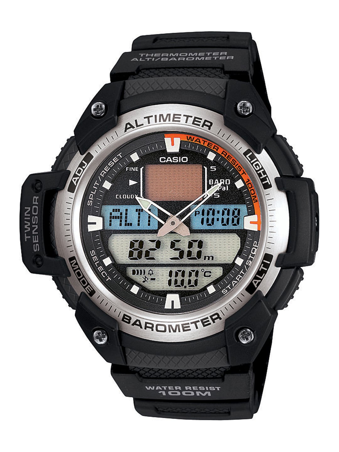 Casio Outdoor Men Black Analogue-Digital Watches (AD164) SGW-400H-1BVDR