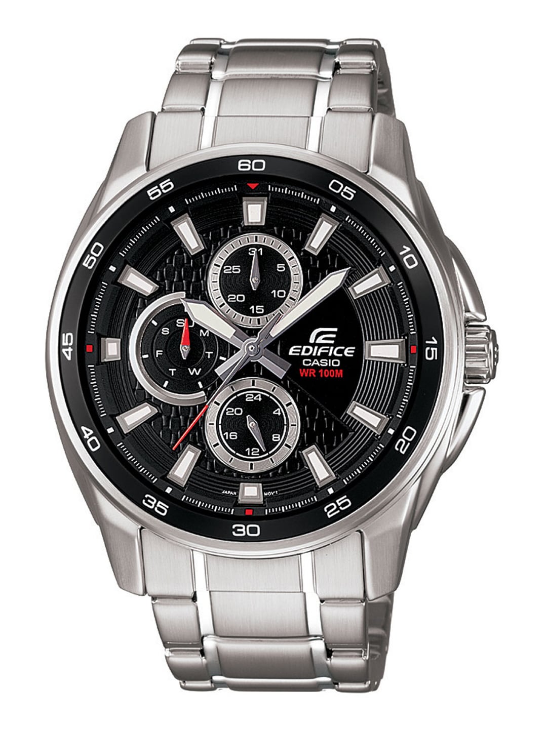Casio Edifice Men Multi-Dial Watch EF-334D-1AVDF(ED420)