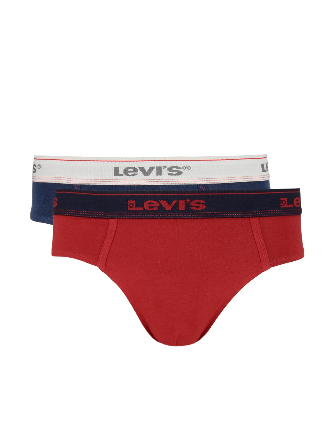 Levis Men Pack of Two Blue and Red Briefs