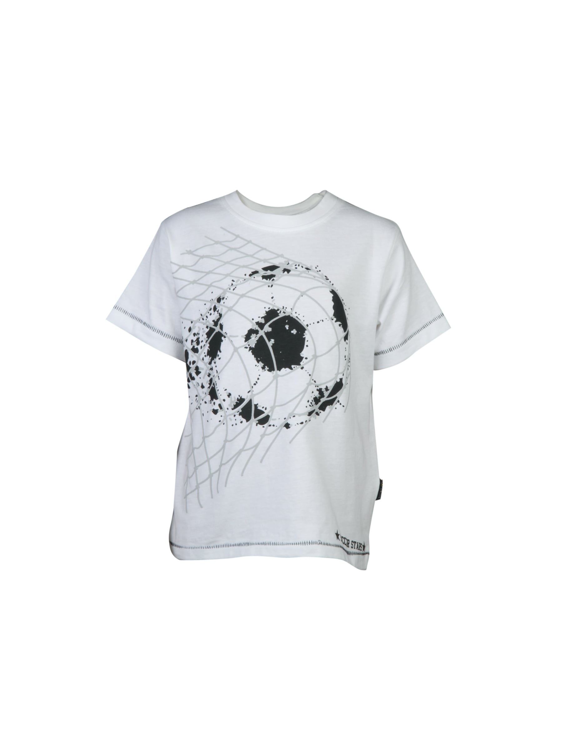 Doodle Kids Boys Soccer White T-Shirt