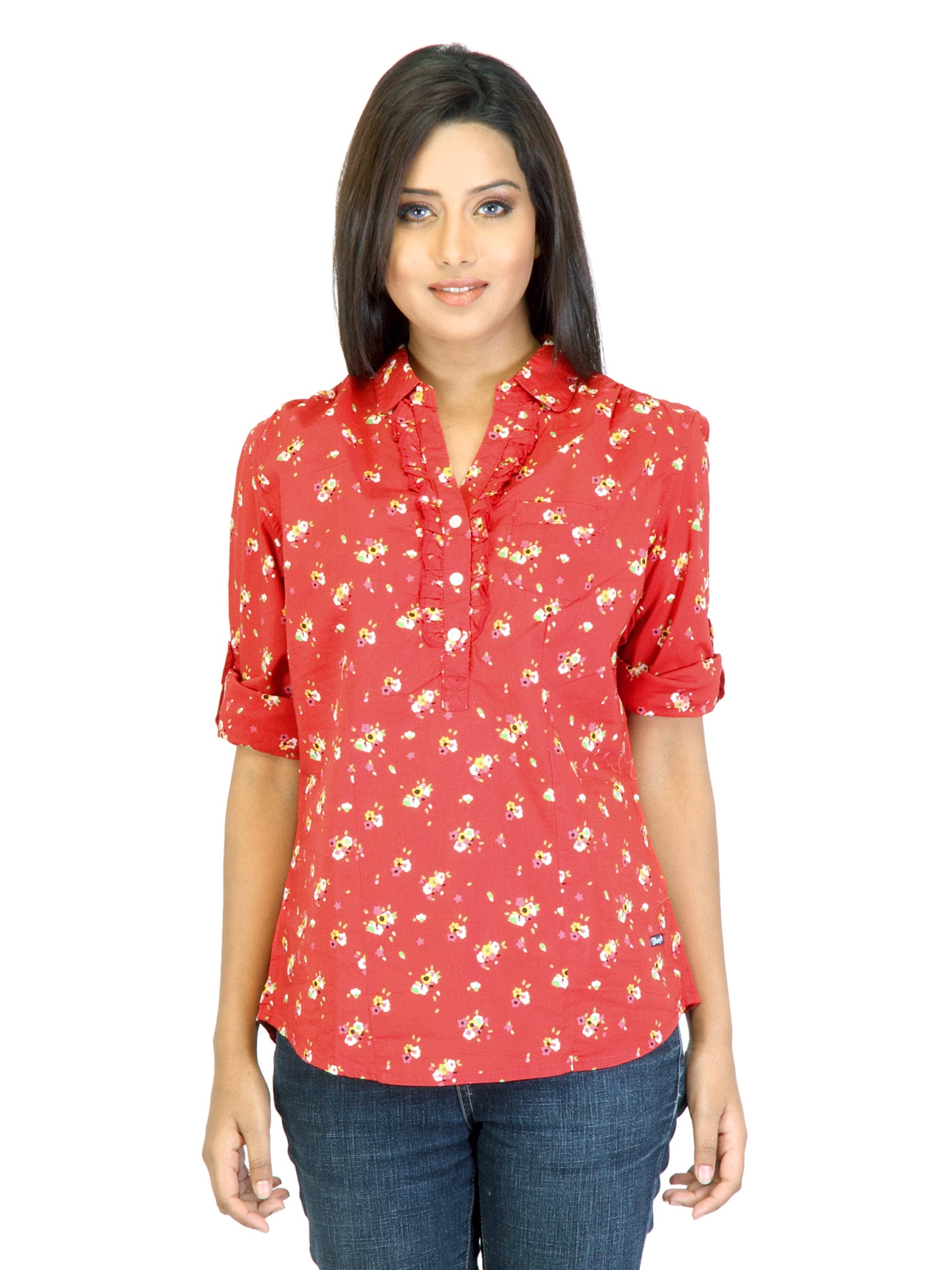 Wrangler Women Poppins Red Top